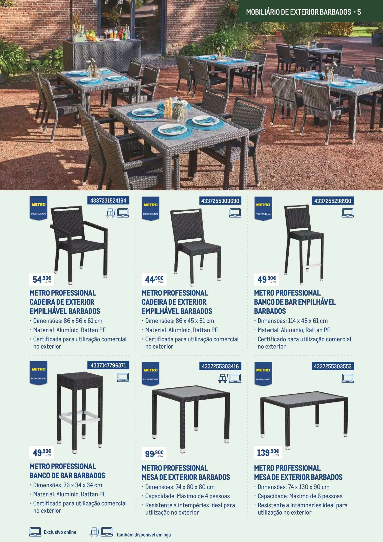 Makro Prepare o seu negócio para o bom tempo com 10desconto │ válido de 01.03.2026 | Página: 5 | Produtos: Banco, Mesa, Cadeira