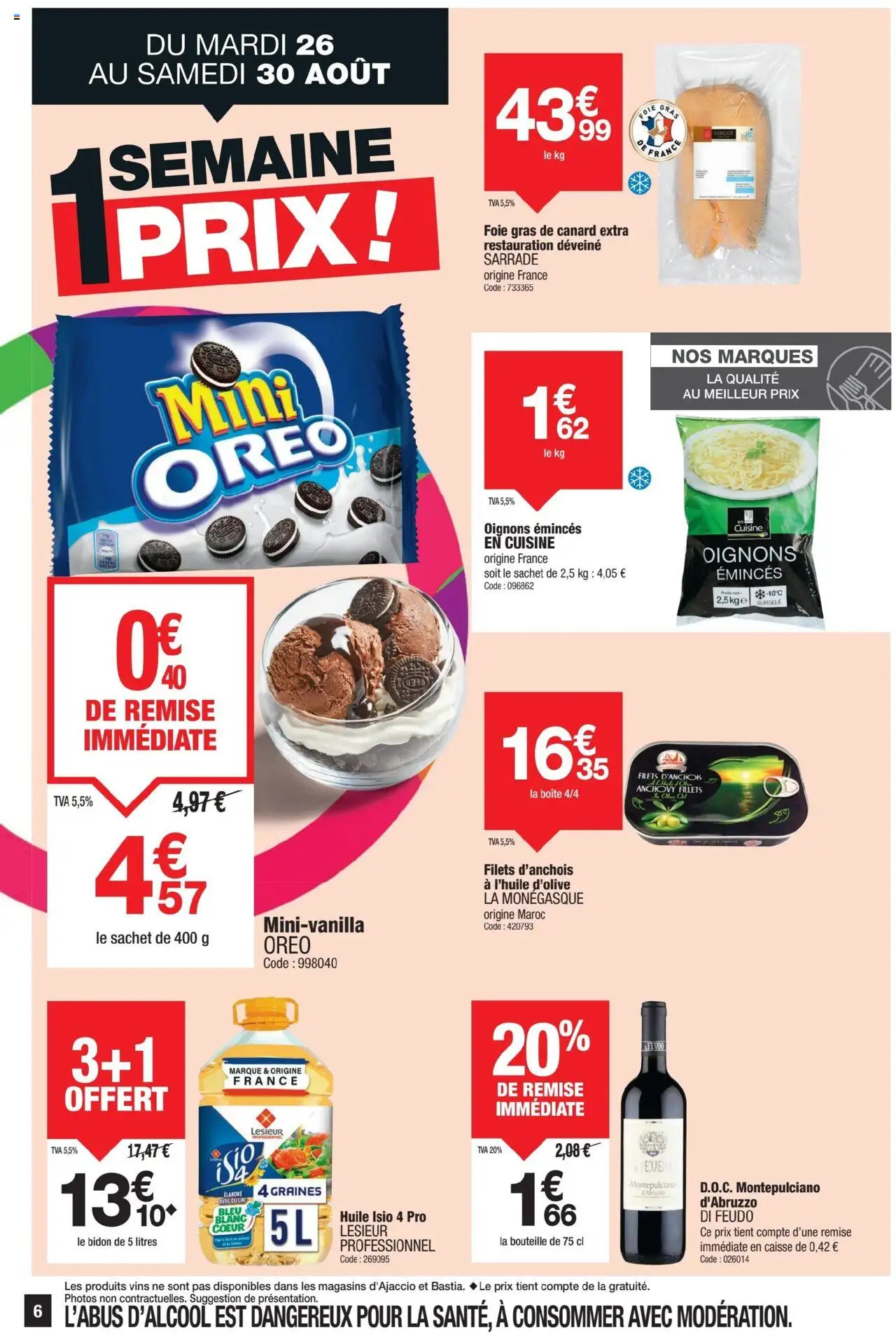  | Page: 6 | Produits: Foie Gras de Canard, Poids, Huile, Oignons