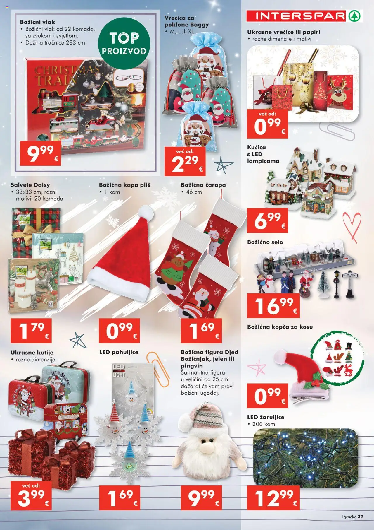 Interspar katalog | vrijedi od 22.10.2025 | Stranica: 39 | Proizvodi: Salvete, Pahuljice, Kapa