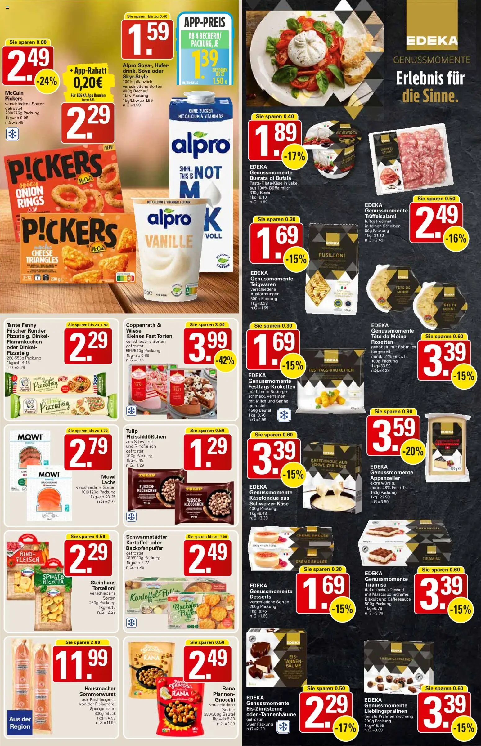 WEZ Prospekt – gültig ab 27.10.2025 | Seite: 9 | Produkte: McCain, Alpro, Backofen, Rindfleisch