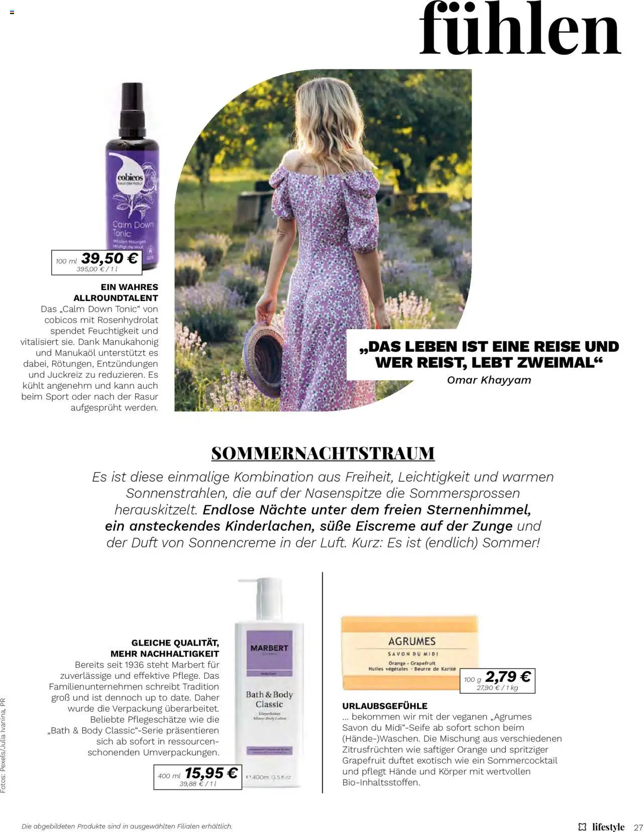 Müller  Lifestyle - gültig ab dem 11.07.2025 | Seite: 27 | Produkte: Duft, Eiscreme, Sonnencreme, Grapefruit