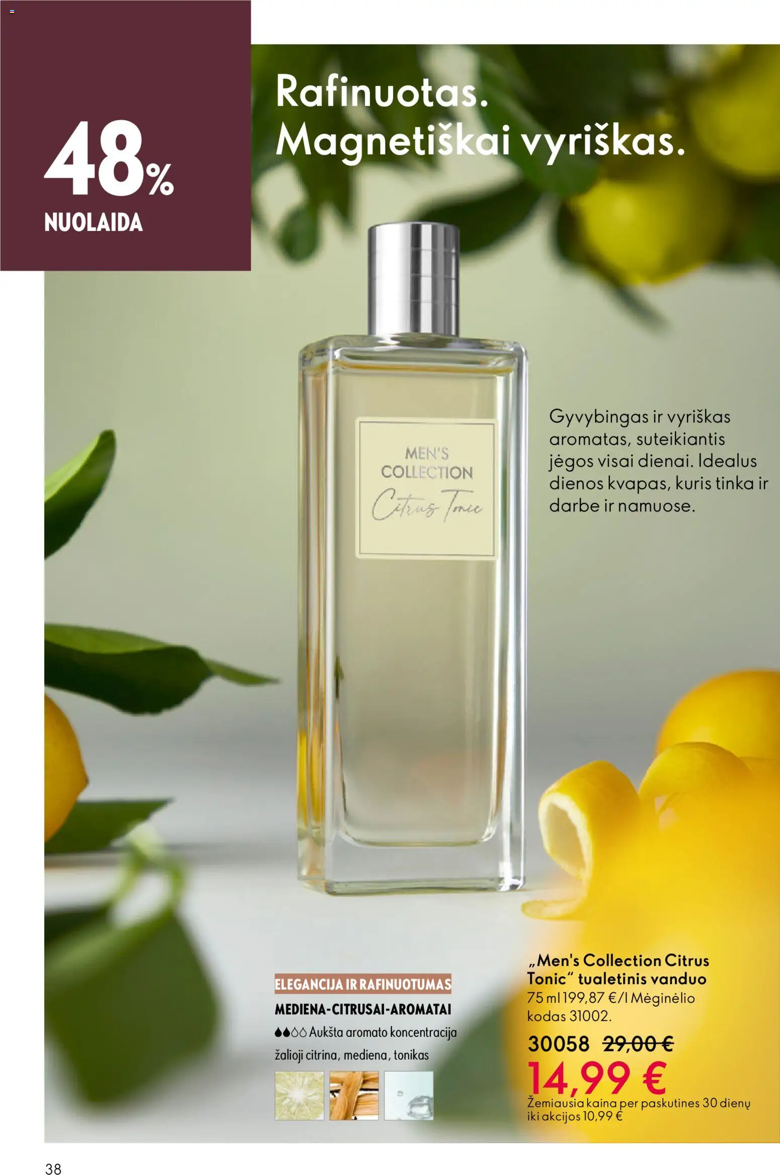 Oriflame akcijos nuo 28.01.2026 | Puslapis: 38 | Prekių: Tonikas, Tualetinis vanduo