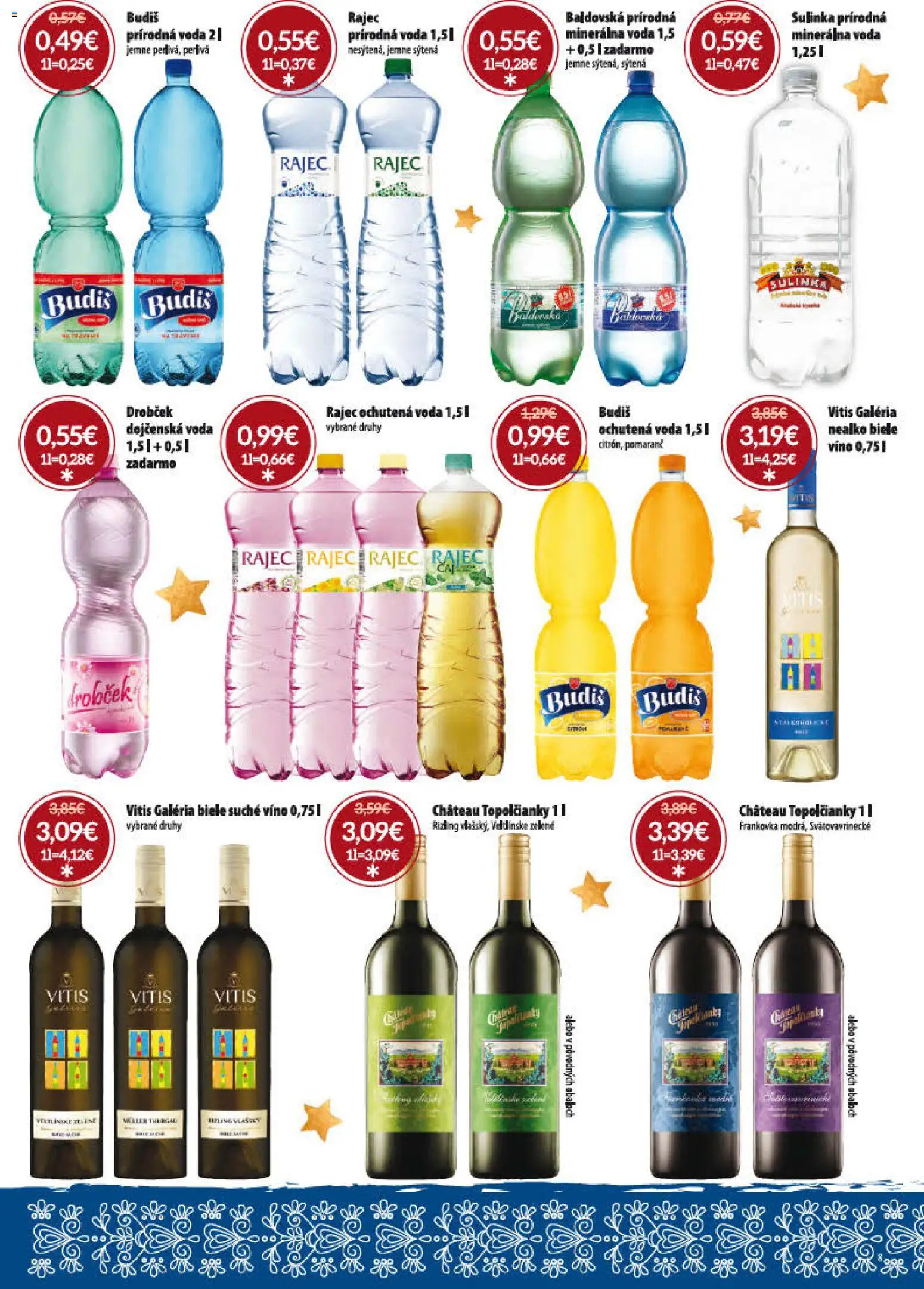 Nové Nitrazdroj akcie – leták je platný od 15.12.2025 | Strana: 8 | Produkty: Budiš, Voda, Minerálna voda, Baldovská
