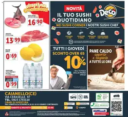 Volantino Decò del 29.07.2025 | Pagina: 20 | Prodotti: Arrosto, Pesce, Il pesce, Acqua minerale