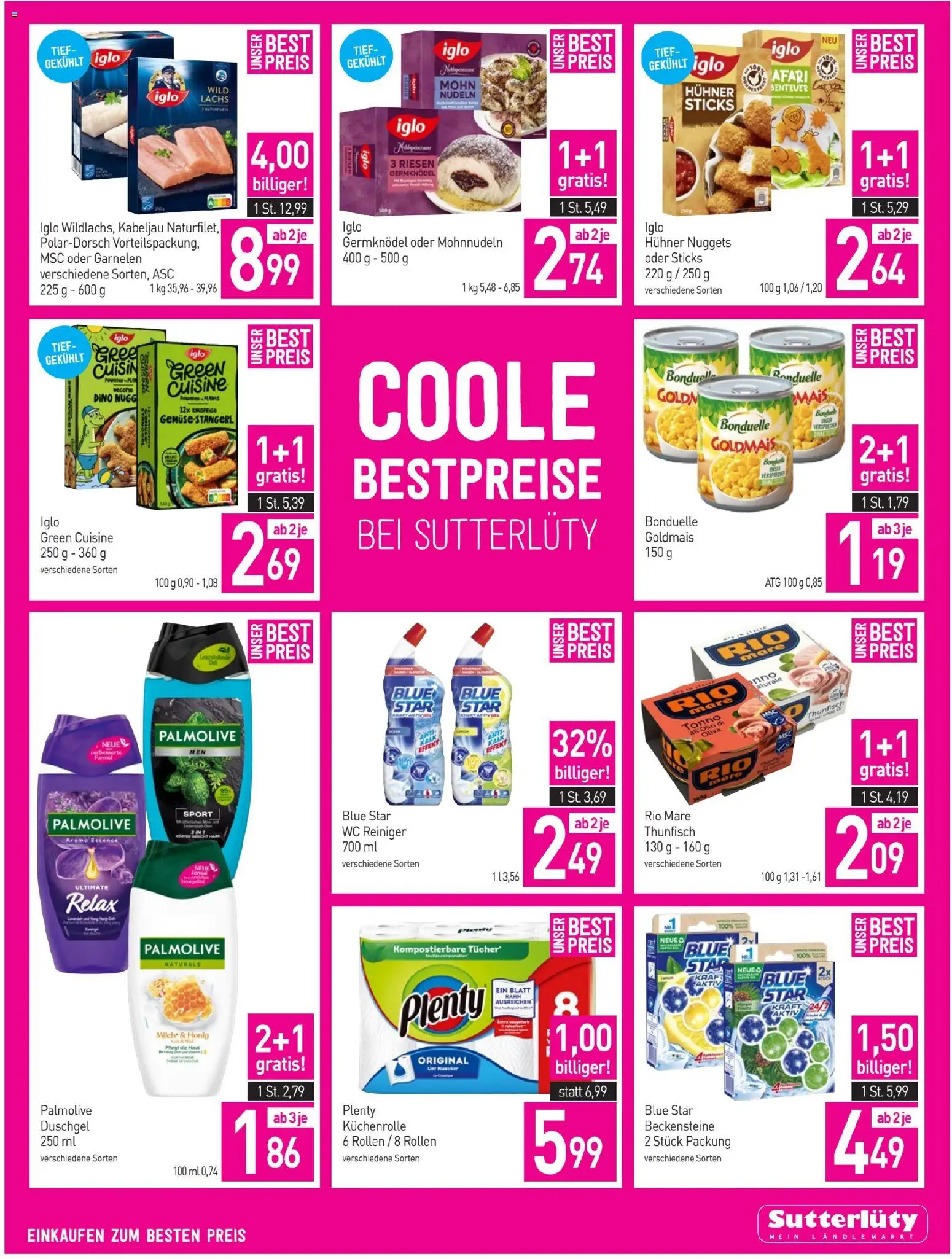 Sutterlüty Flugblatt gültig ab 15.01.2026 | Seite: 5 | Produkte: Milch, Nudeln