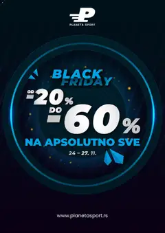 Planeta Sport Black Friday  - pregled Planeta Sport kataloga - važi od 24.11.2025