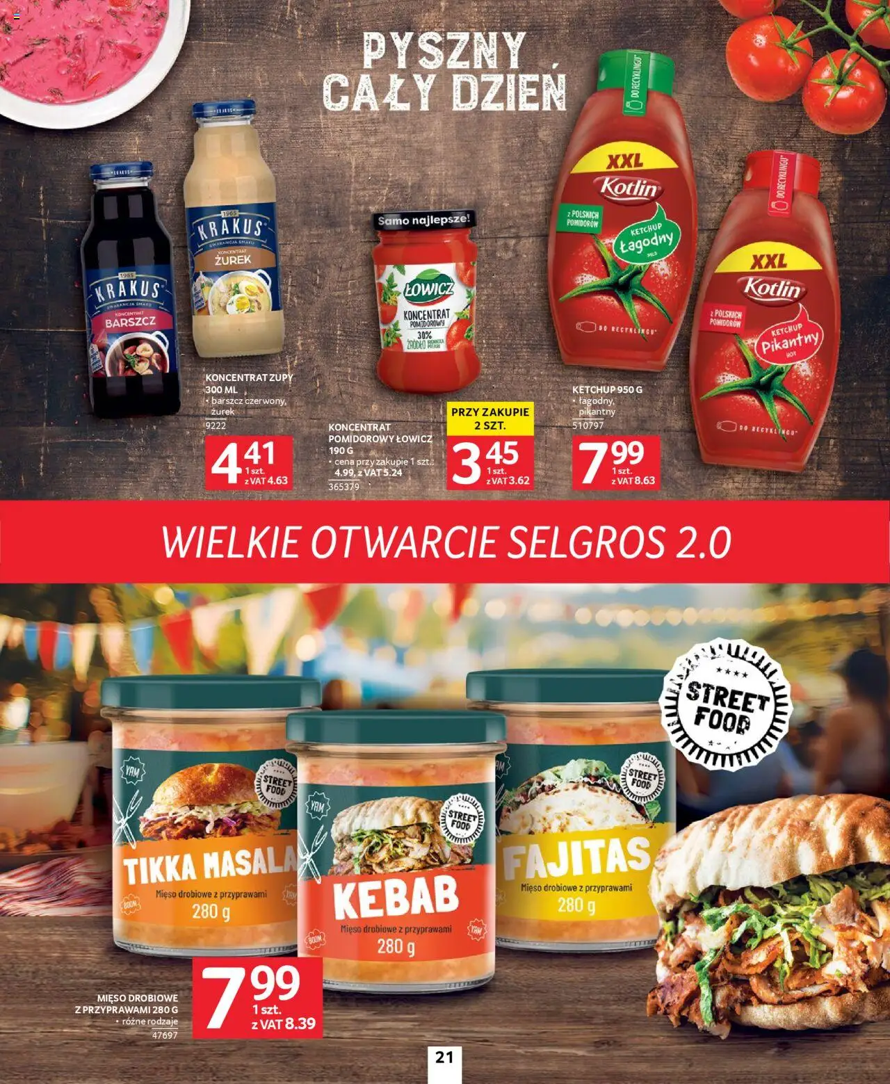 Selgros cash&carry Gazetka - Poznań markowe produkty od 09.10.2025 | Strona: 21 | Produkty: Ketchup, Tikka masala, Koncentrat pomidorowy, Zurek