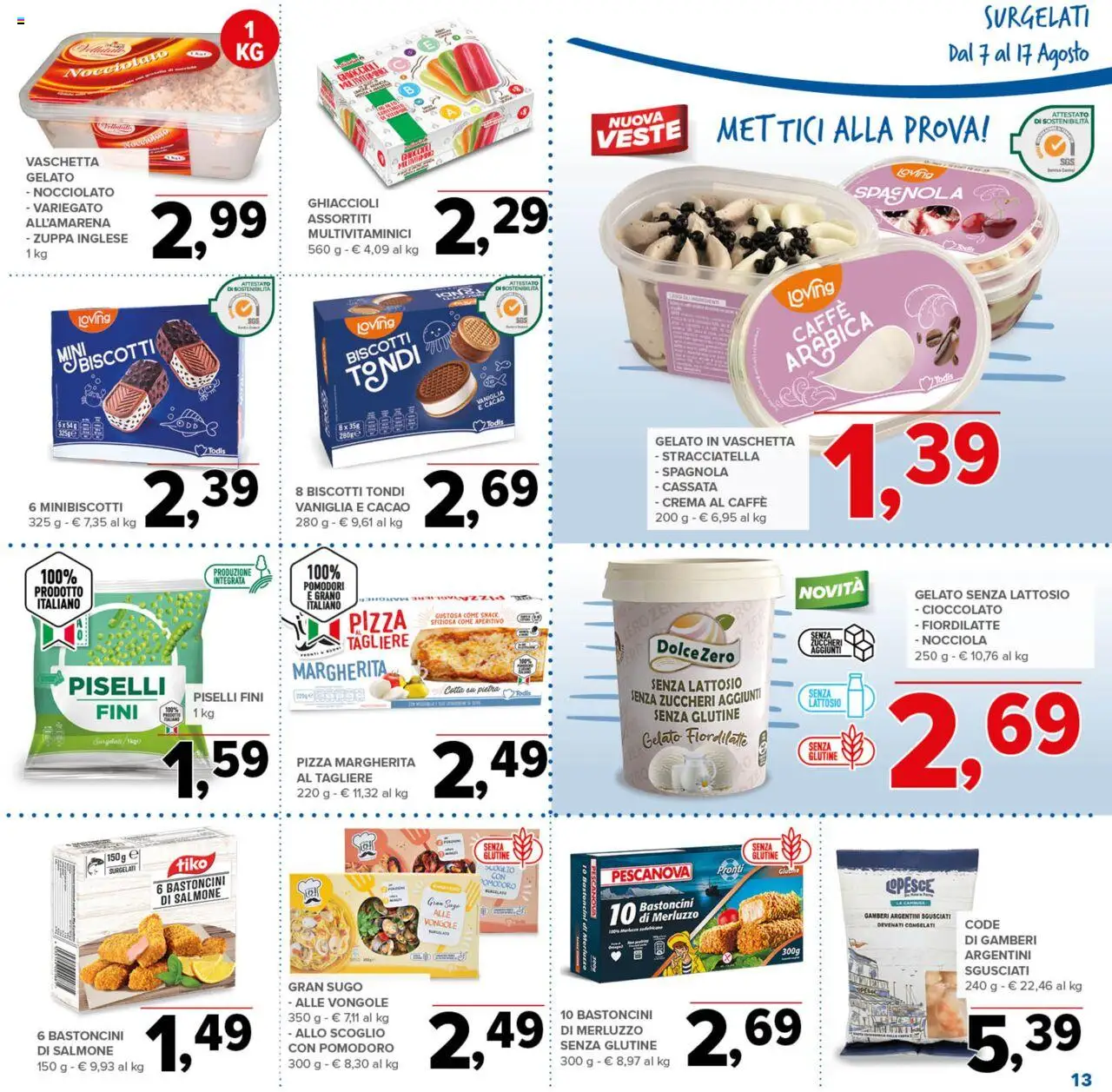 Volantino Todis del 07.08.2025 | Pagina: 13 | Prodotti: Pizza, Pomodori, Piselli, Aperitivo