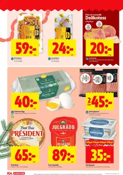 ICA Kvantum - Klippan - Förhandsvisning av reklamblad från butik ICA Kvantum aktuell från 15.12.2025 | Sida: 6 | Produkter: Prinskorv, Smör, Ost, Ägg