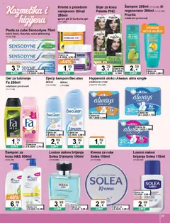 KTC katalog | vrijedi od 11.09.2025 | Stranica: 27 | Proizvodi: Regenerator, Gel za tuširanje, Krema, Sensodyne