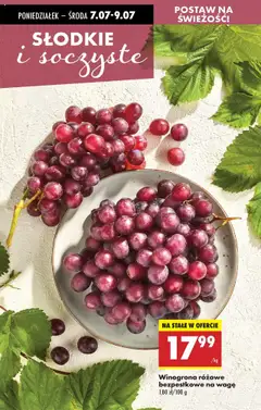 Biedronka gazetka od 07.07.2025 | Strona: 22 | Produkty: Winogrona, Winogrona bezpestkowe