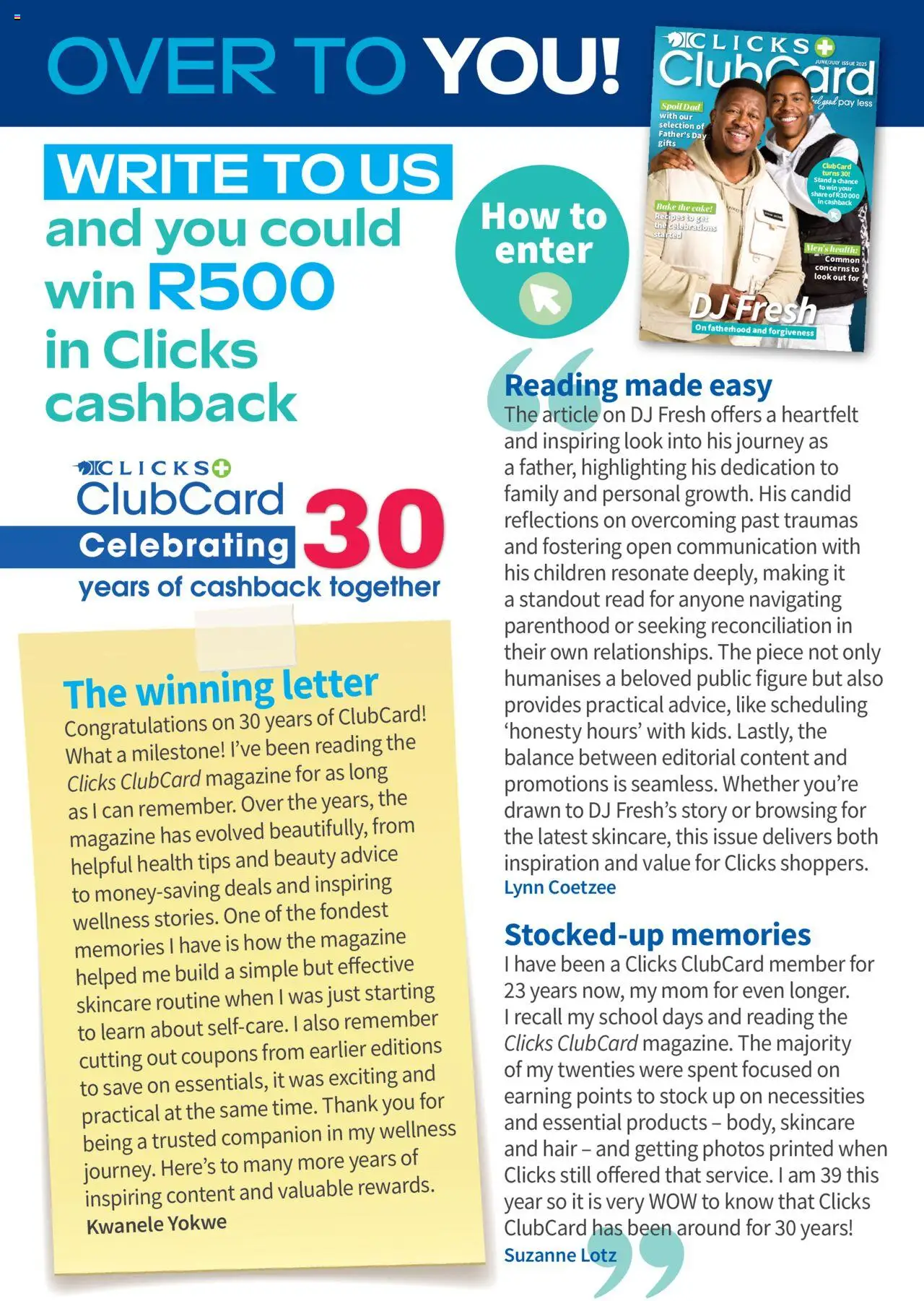 Clicks - Clubcard Magazine │ valid from 01.08.2025 | Page: 6 | Products: Cake, Stock