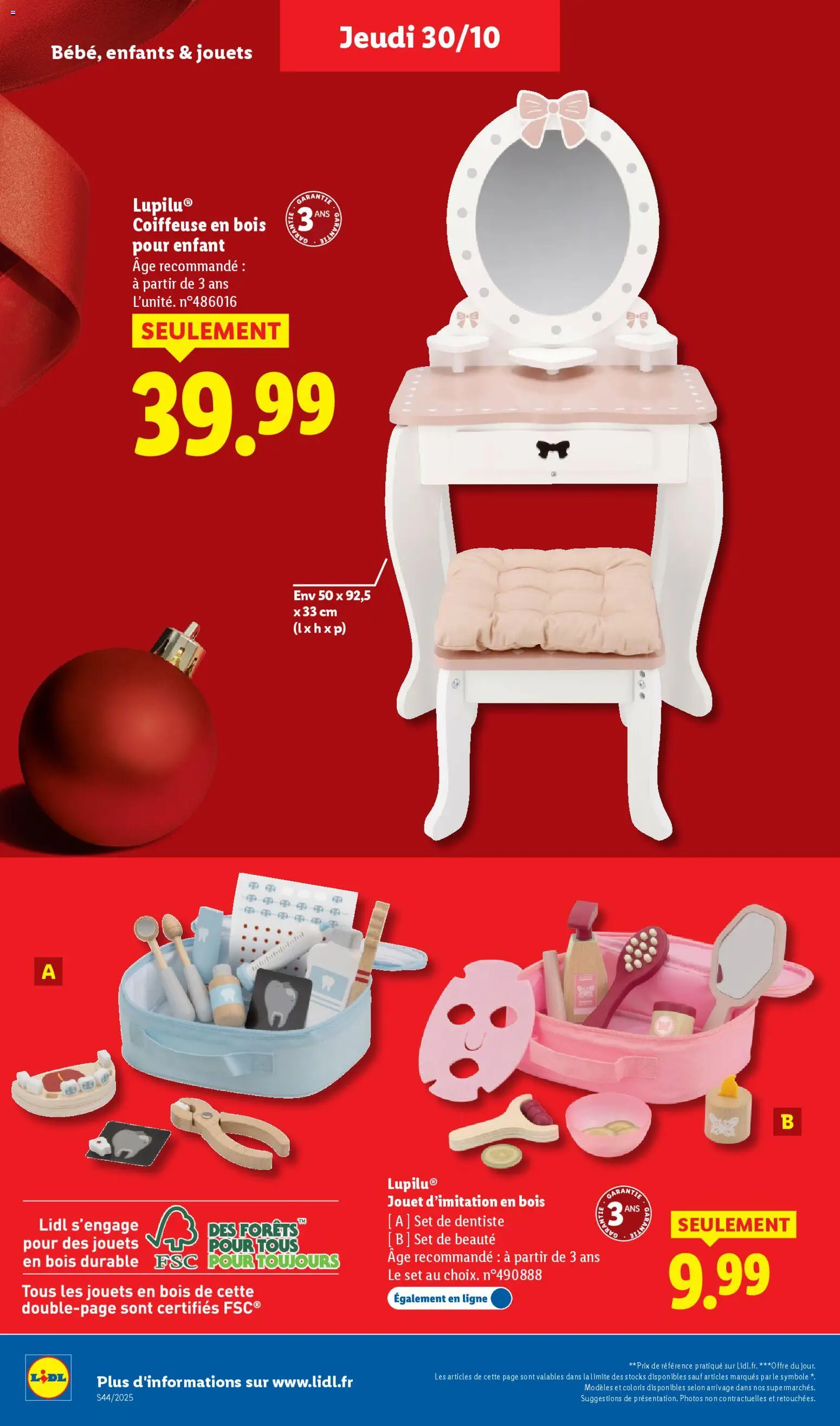 {H1} | Page: 40 | Produits: Jouets, Coiffeuse en bois
