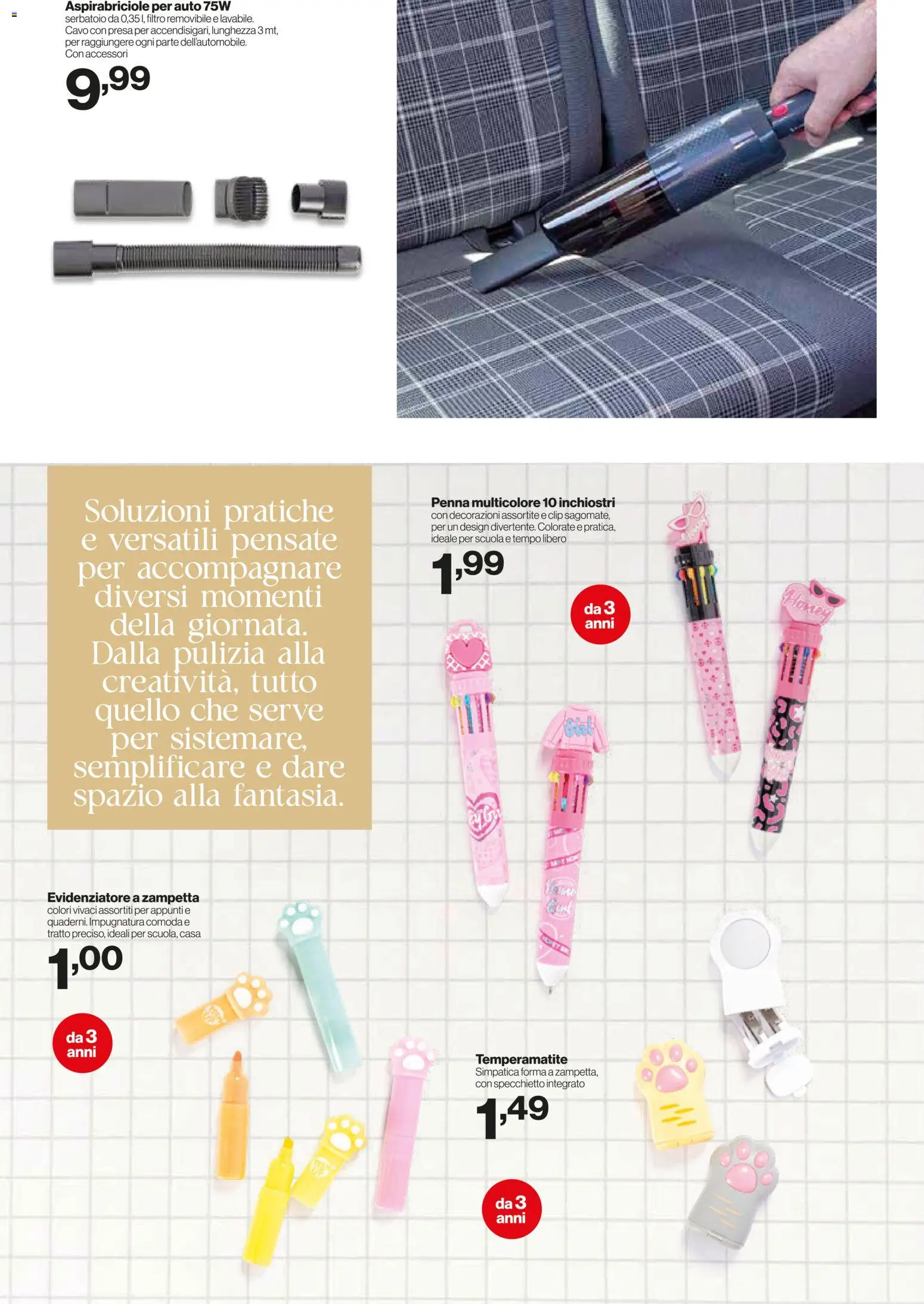 Volantino IN's del 08.04.2026 | Pagina: 22 | Prodotti: Temperamatite, Evidenziatore, Presa, Decorazioni