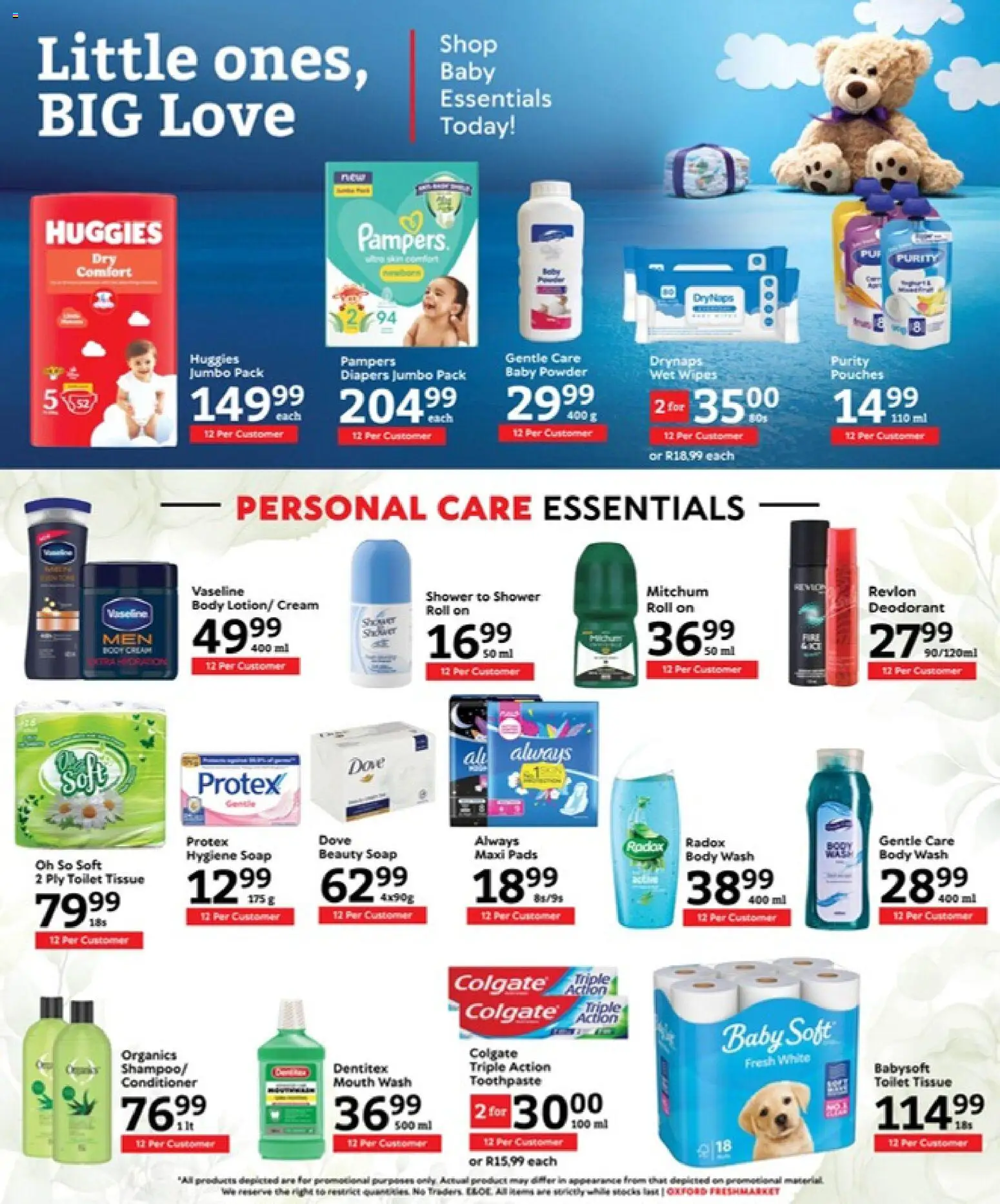 New Oxford Freshmarket catalogue – valid from 08.04.2026 | Page: 14 | Products: Toilet, Cream, Toothpaste, Mouth wash