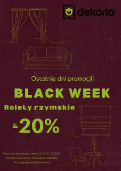 Pogląd oferty "Dekoria Black Friday" - ważna od 25.11.2025
