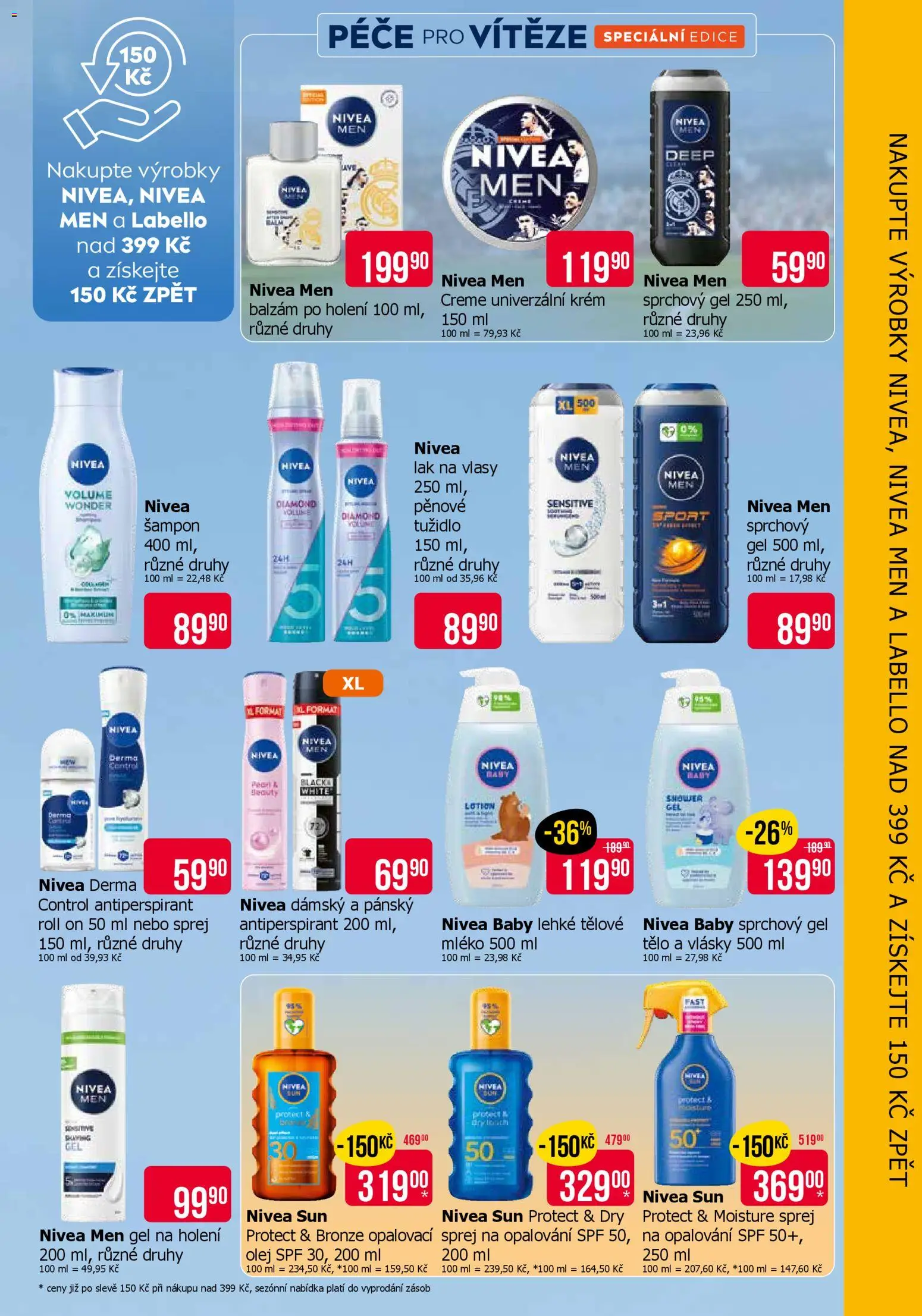 TETA Drogerie leták od 23.04.2026 | Strana: 3 | Produkty: Sprchový gel, Antiperspirant, Olej, Gel na holení