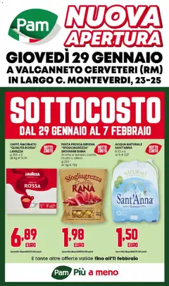 Anteprima del volantino PAM Nuova Apertura Cerveteri catalogo valido a partire dal 29.01.2026