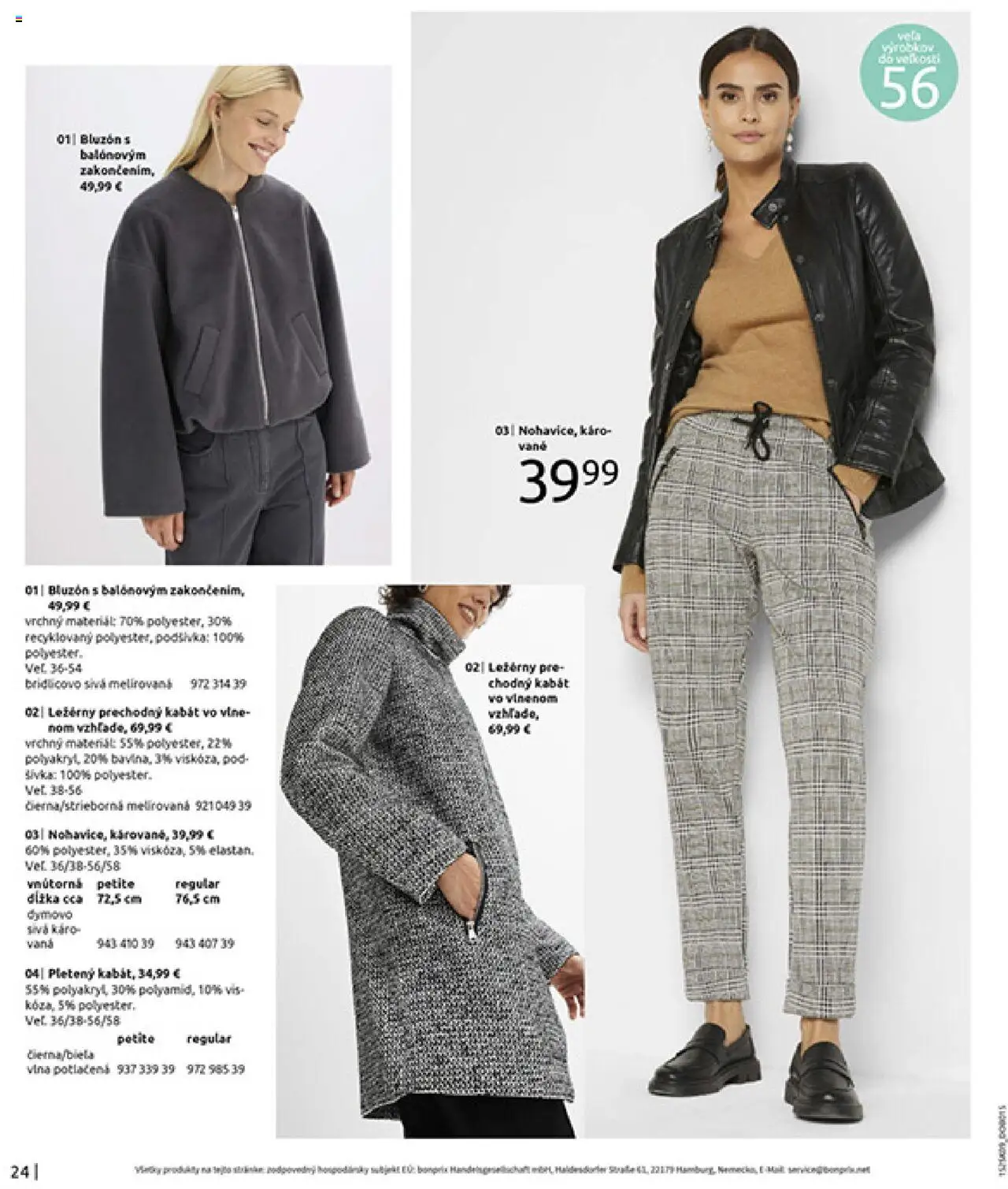 Nové Bonprix akcie – leták je platný od 23.09.2025 | Strana: 26 | Produkty: Vaňa, Kabát
