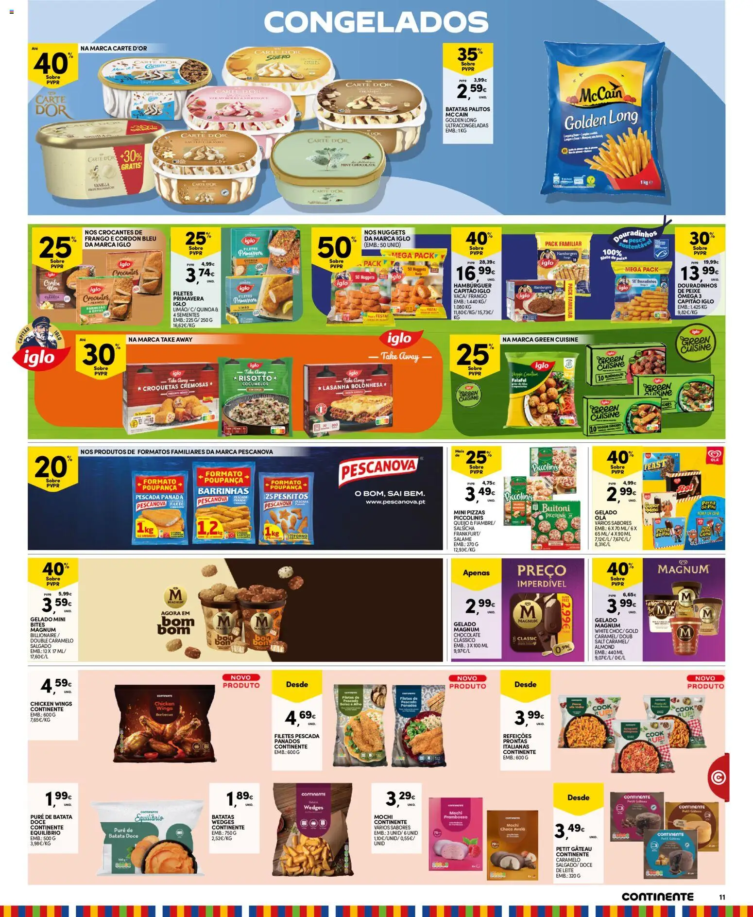 Continente Madeira │ válido de 04.11.2025 | Página: 11 | Produtos: Faca, Quinoa, Salsicha, Salame