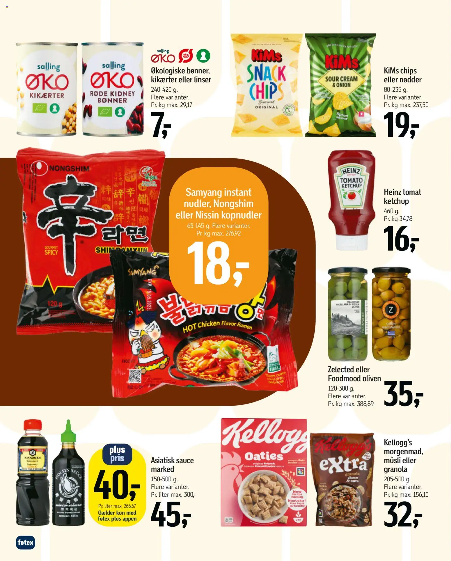 Føtex tilbudsavis – gyldig fra 16.01.2026 | Side: 41 | Produkter: Ketchup, Nødder, Kopnudler, Bønner