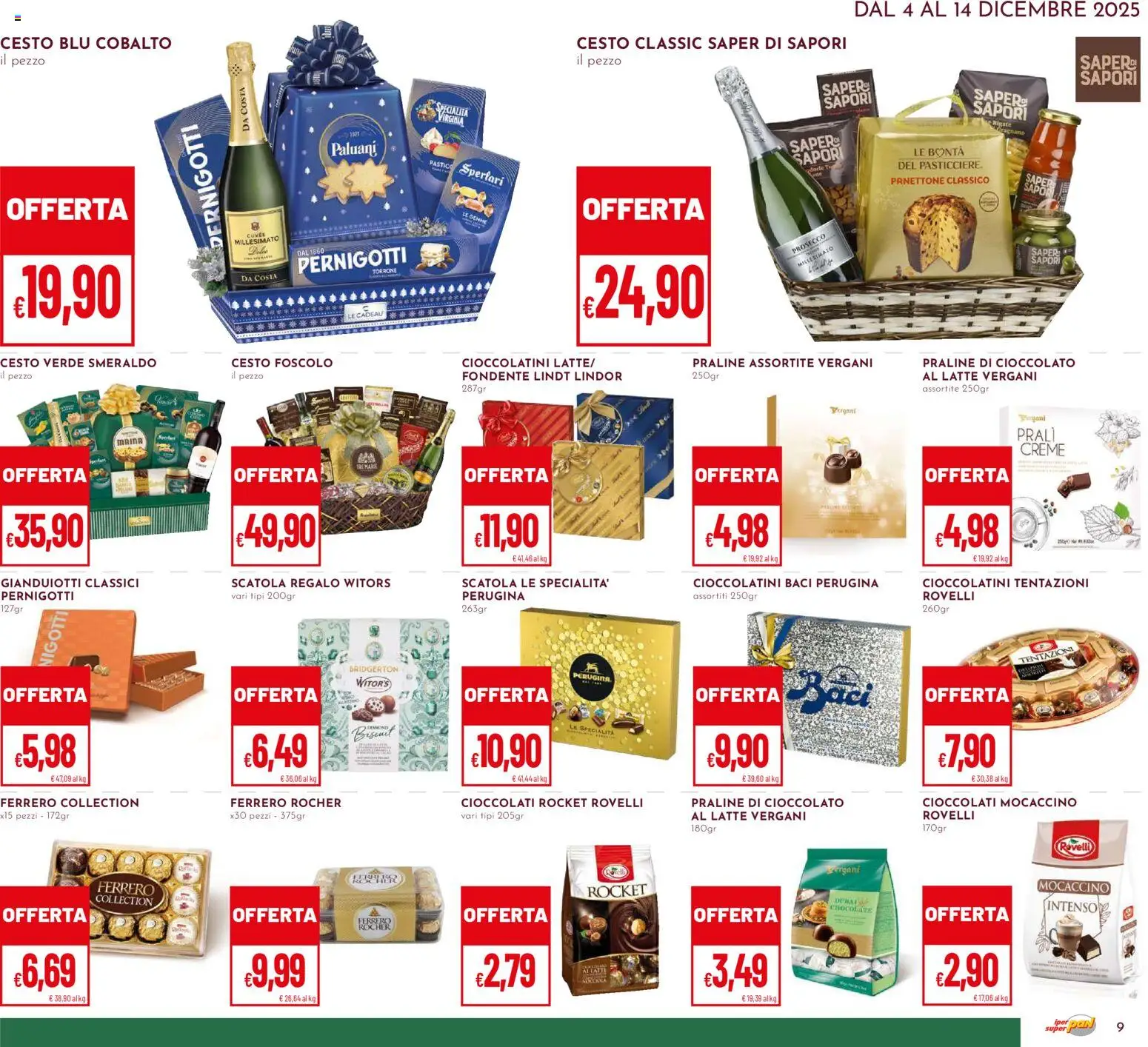 Volantino Pan del 04.12.2025 | Pagina: 9 | Prodotti: Cioccolato, Prosecco, Latte, Cioccolatini