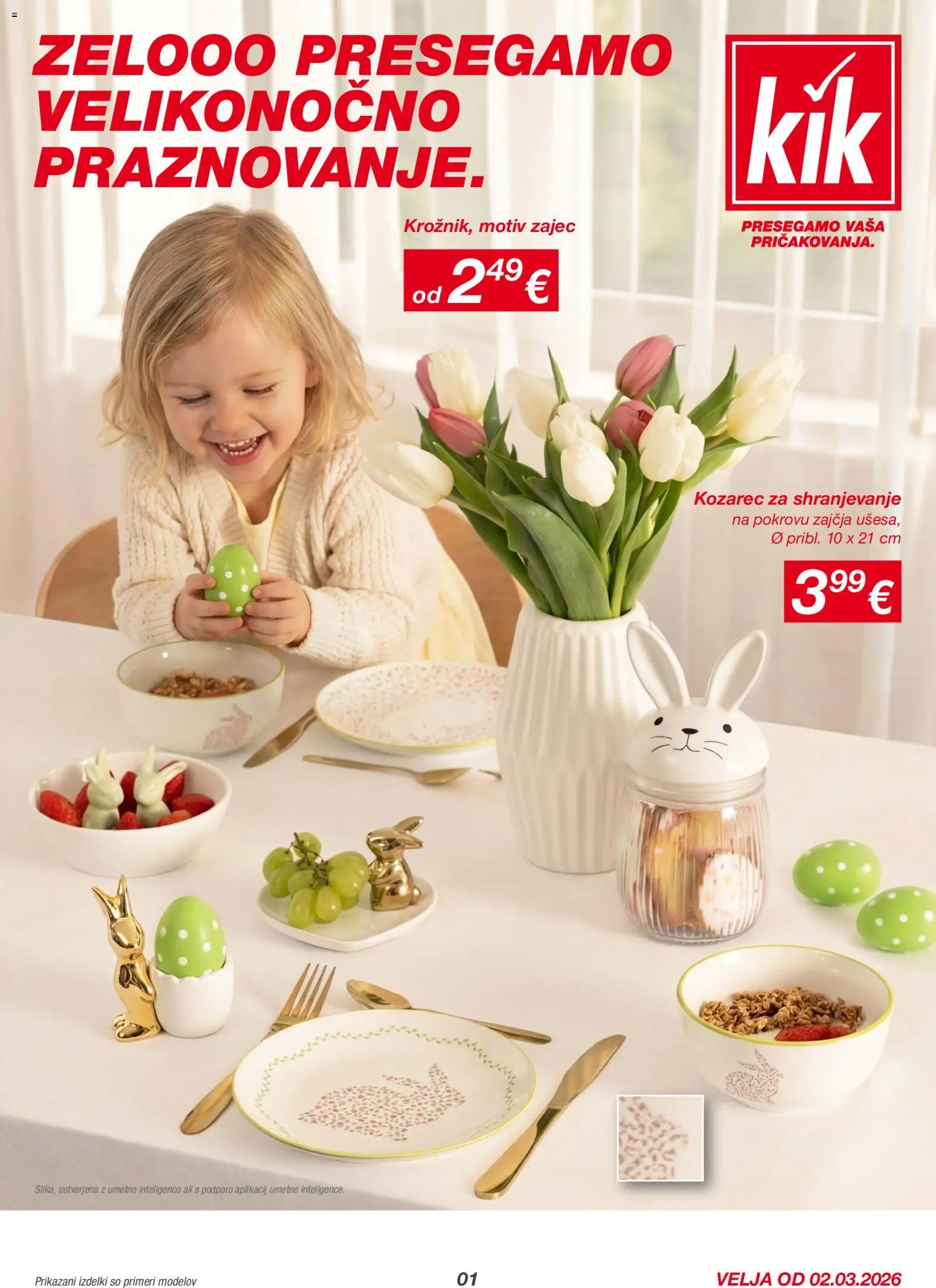 Novi Kik katalog ponudbe – veljaven od 02.03.2026 | Stran: 1 | Izdelki: Kozarec
