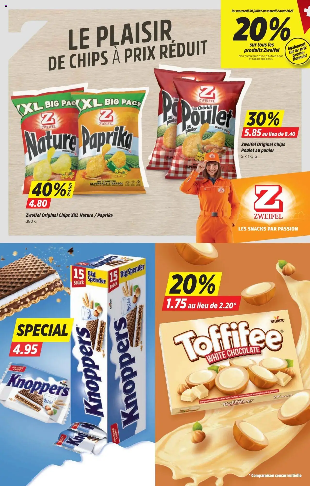 Denner Aktionen FR ab 29.07.2025 | Seite: 14 | Produkte: Rapsöl, Milch, Chips