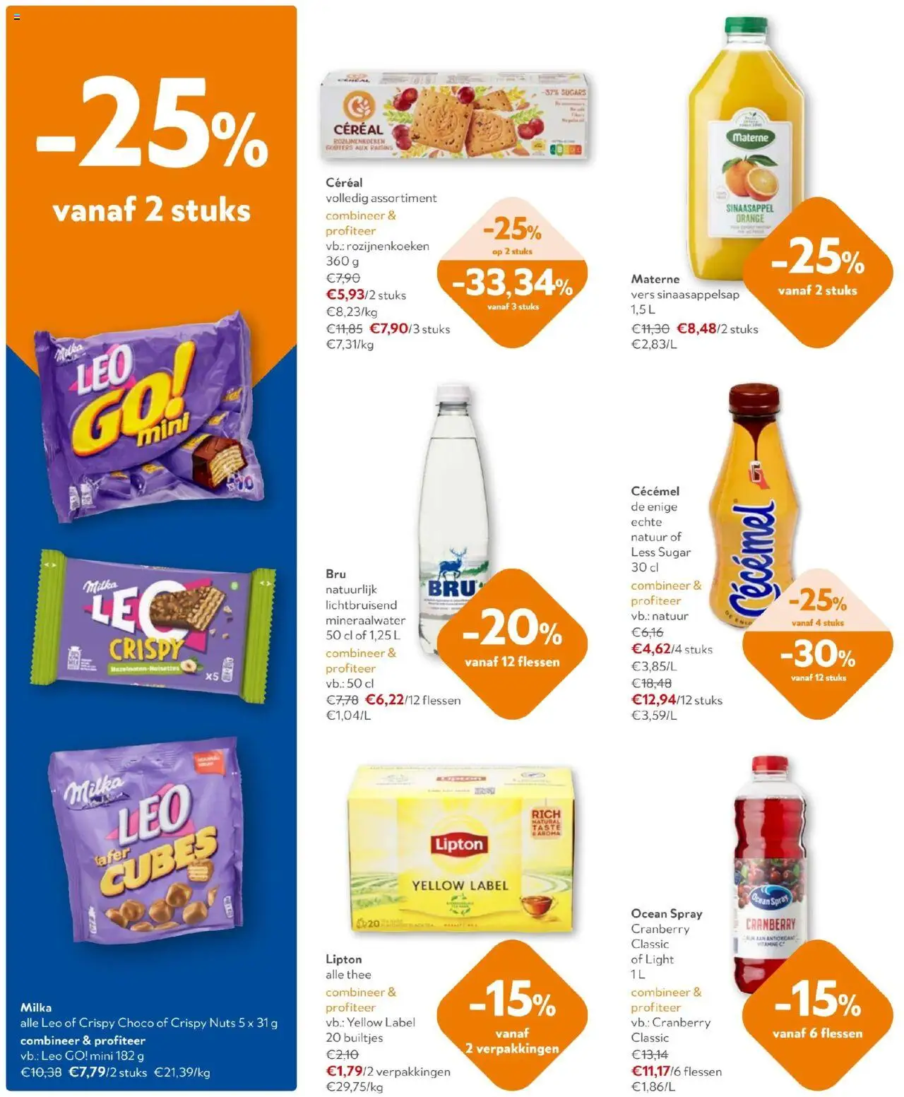 | Pagina: 12 | Producten: Thee, Mineraalwater