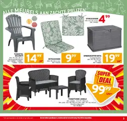 Trafic folder - Voorbeeld van een folder van Trafic, geldig van 01.04.2026 | Pagina: 3 | Producten: Zitbank, Kussens, Tafel