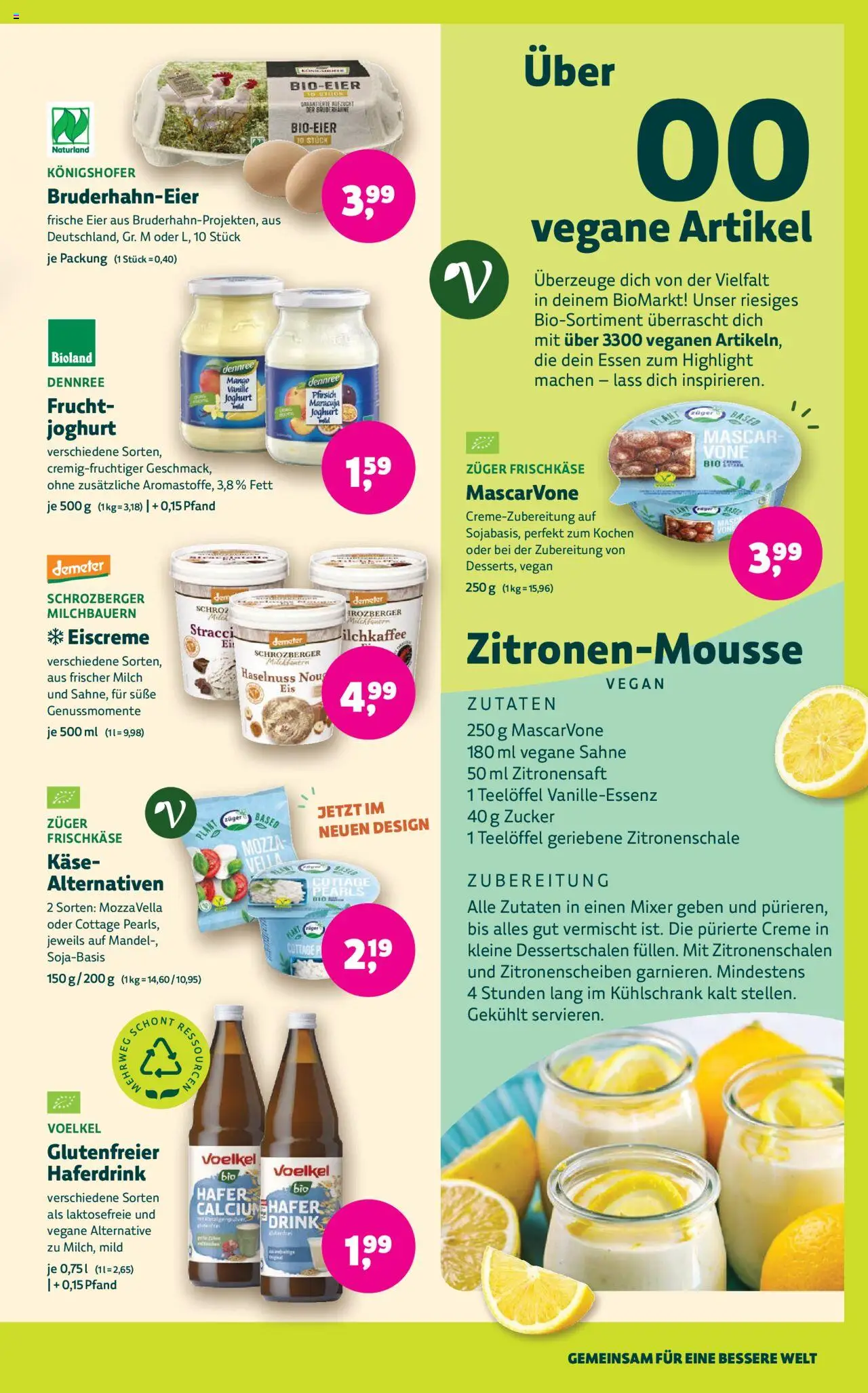 BioMarkt Prospekt - gültig ab dem 30.07.2025 | Seite: 3 | Produkte: Käse, Joghurt, Pfirsich, Sahne