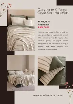 02.12.2025 tarihinden itibaren geçerli olan Madame Coco kataloğu önizlemesi | Sayfa: 6 | Ürünler: Yatak