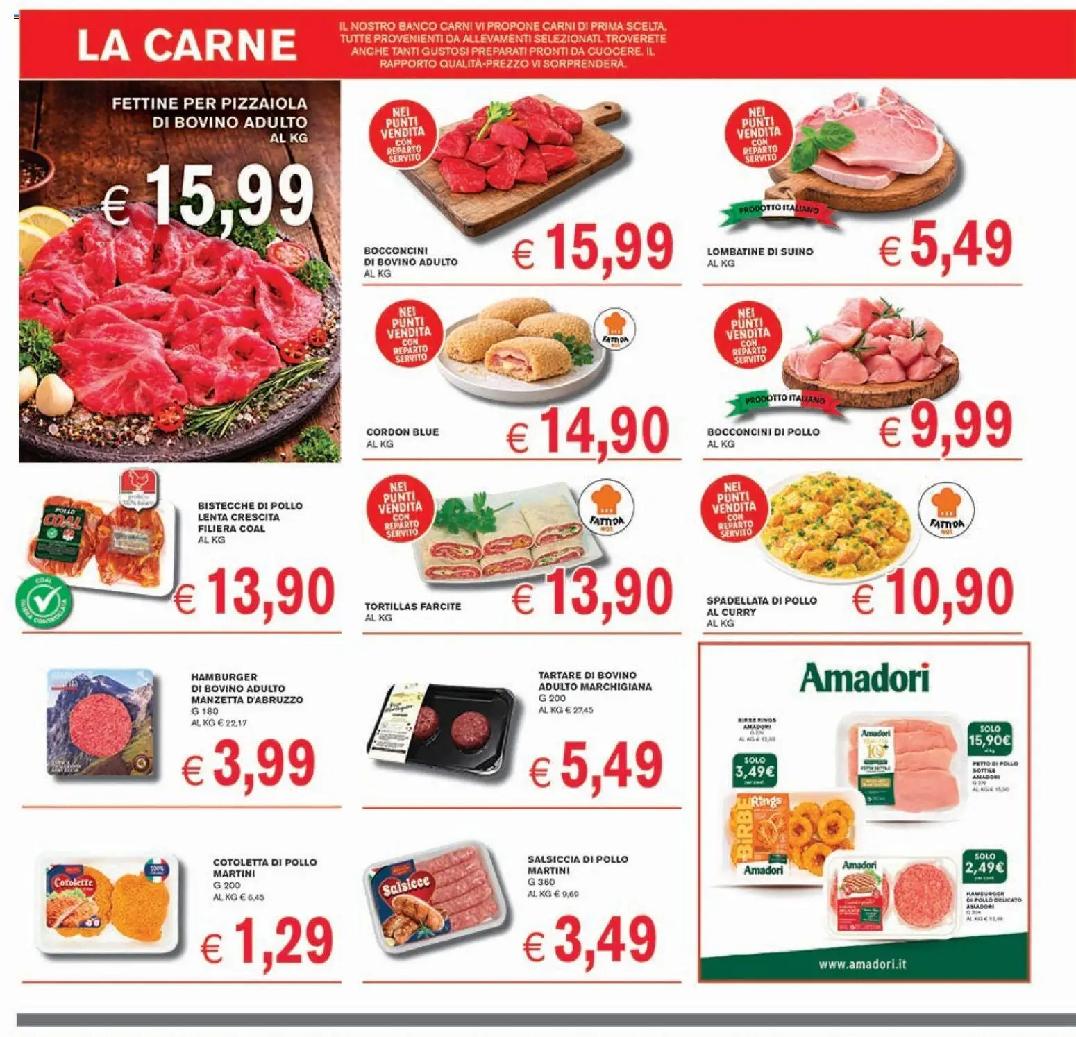 Volantino Coal del 27.02.2026 | Pagina: 4 | Prodotti: Cordon blue, Suino, Salsiccia, Hamburger