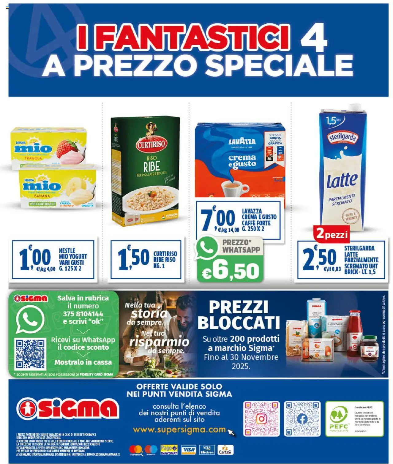 Volantino SIGMA del 07.10.2025 | Pagina: 20 | Prodotti: Crema, Yogurt, Caffè, Lavazza