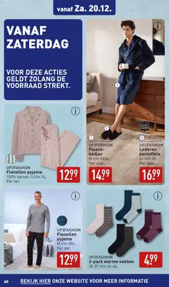 Aldi - Folder week 51 - Voorbeeld van een folder van Aldi, geldig van 15.12.2025 | Pagina: 60 | Producten: Sokken, Pyjama, Badjas
