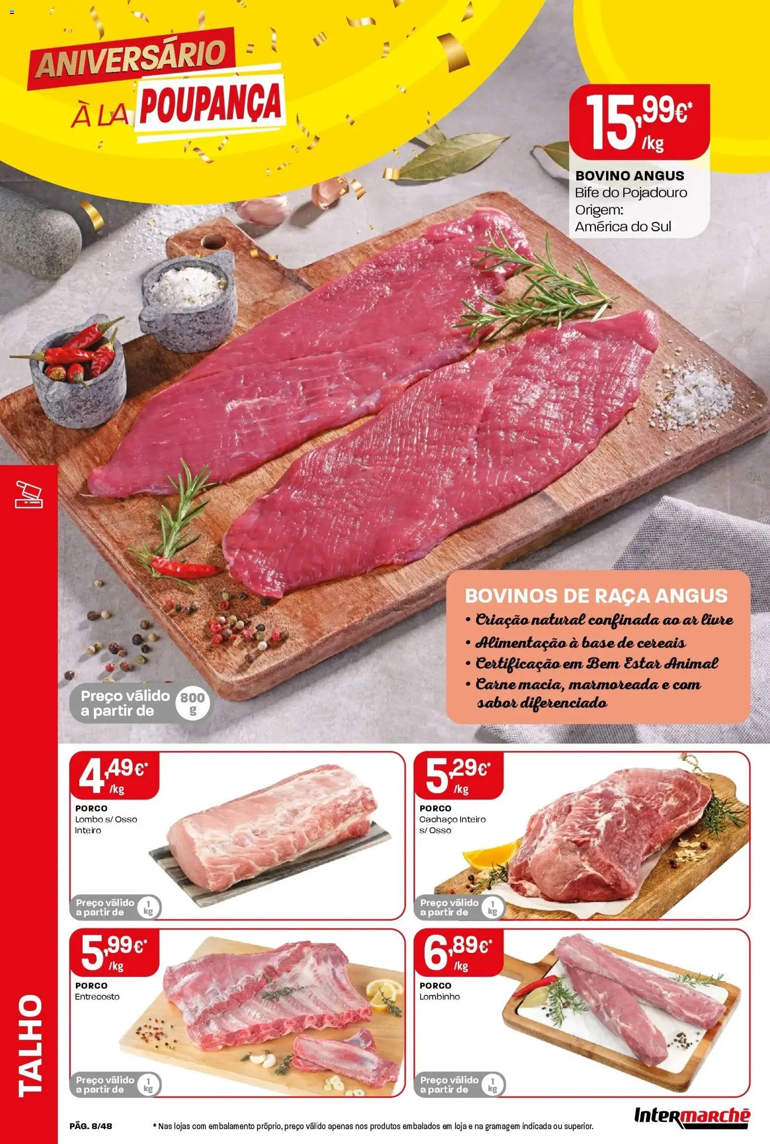 Intermarché - Aniversário à la poupança! │ válido de 30.10.2025 | Página: 8 | Produtos: Base, Lombo, Carne, Cereais