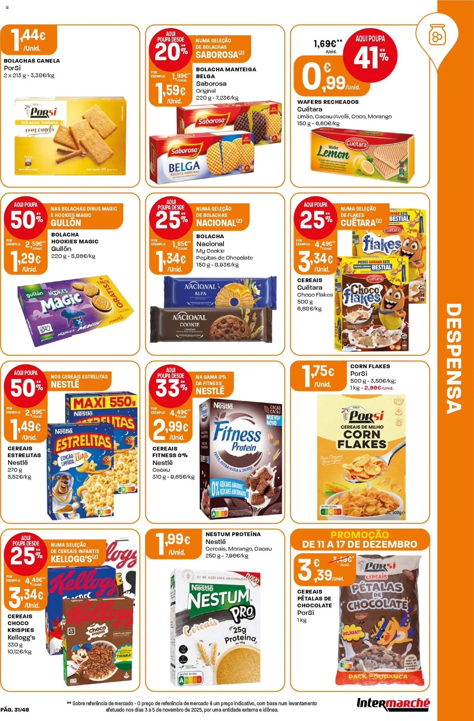 Intermarché folheto │ válido de 11.12.2025 | Página: 31 | Produtos: Quinoa, Base, Manteiga, Chocolate