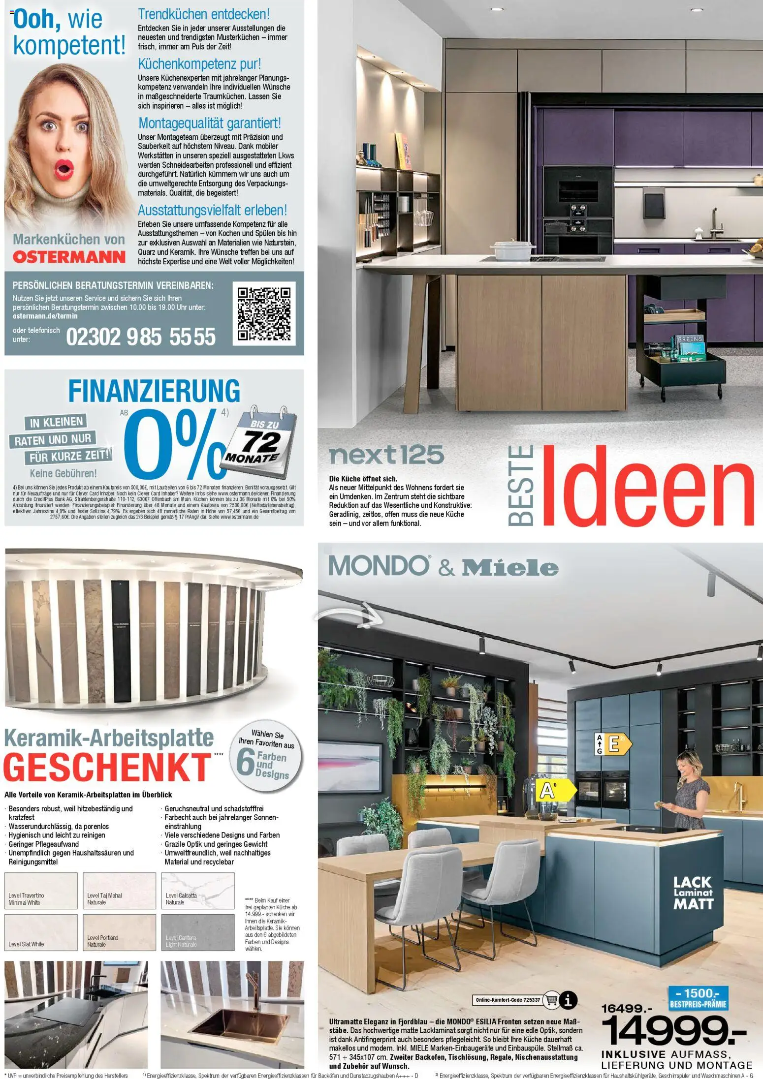 Ostermann Beste Ideen für Ihre neuen Möbel – gültig ab 25.10.2025 | Seite: 12 | Produkte: Miele, Gewicht, Küche, Kuchen