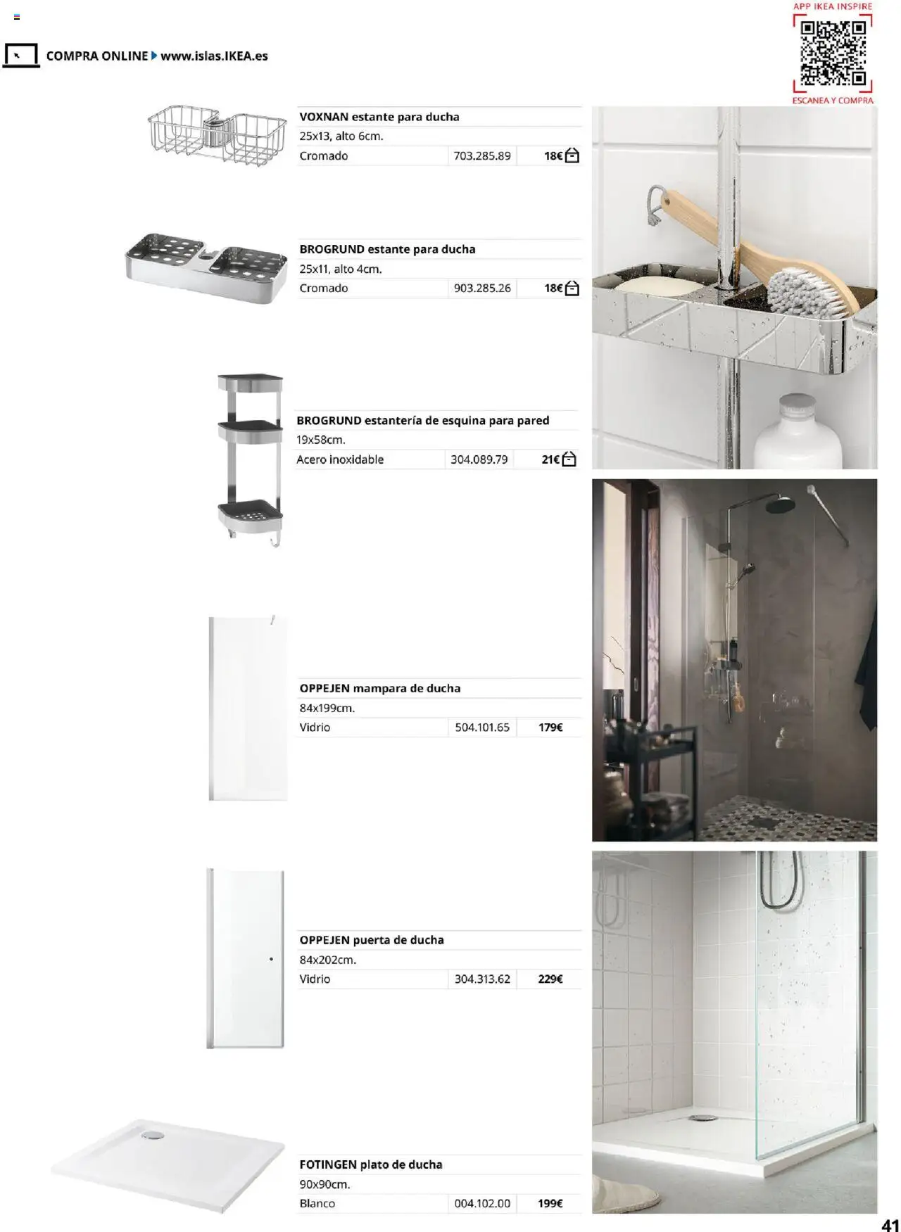 Catálogo IKEA Baňos │ válido desde el 04.02.2025 | Página: 41 | Productos: Estante, Ducha