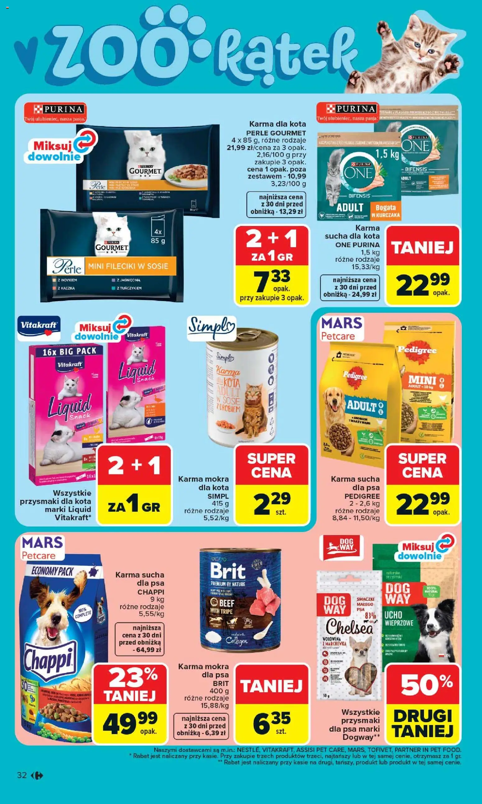 Carrefour gazetka od 20.04.2026 | Strona: 34 | Produkty: Kaczka, Jagnięcina, Pedigree, Marchewka