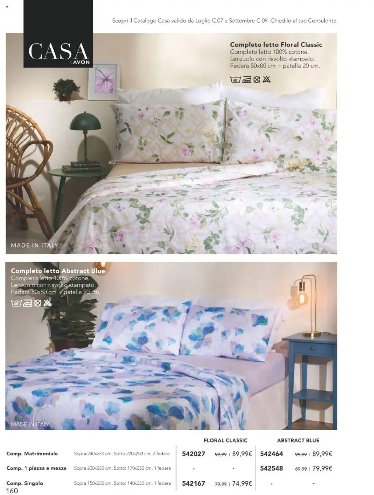 Volantino Avon del 01.09.2025 | Pagina: 160 | Prodotti: Letto, Federa