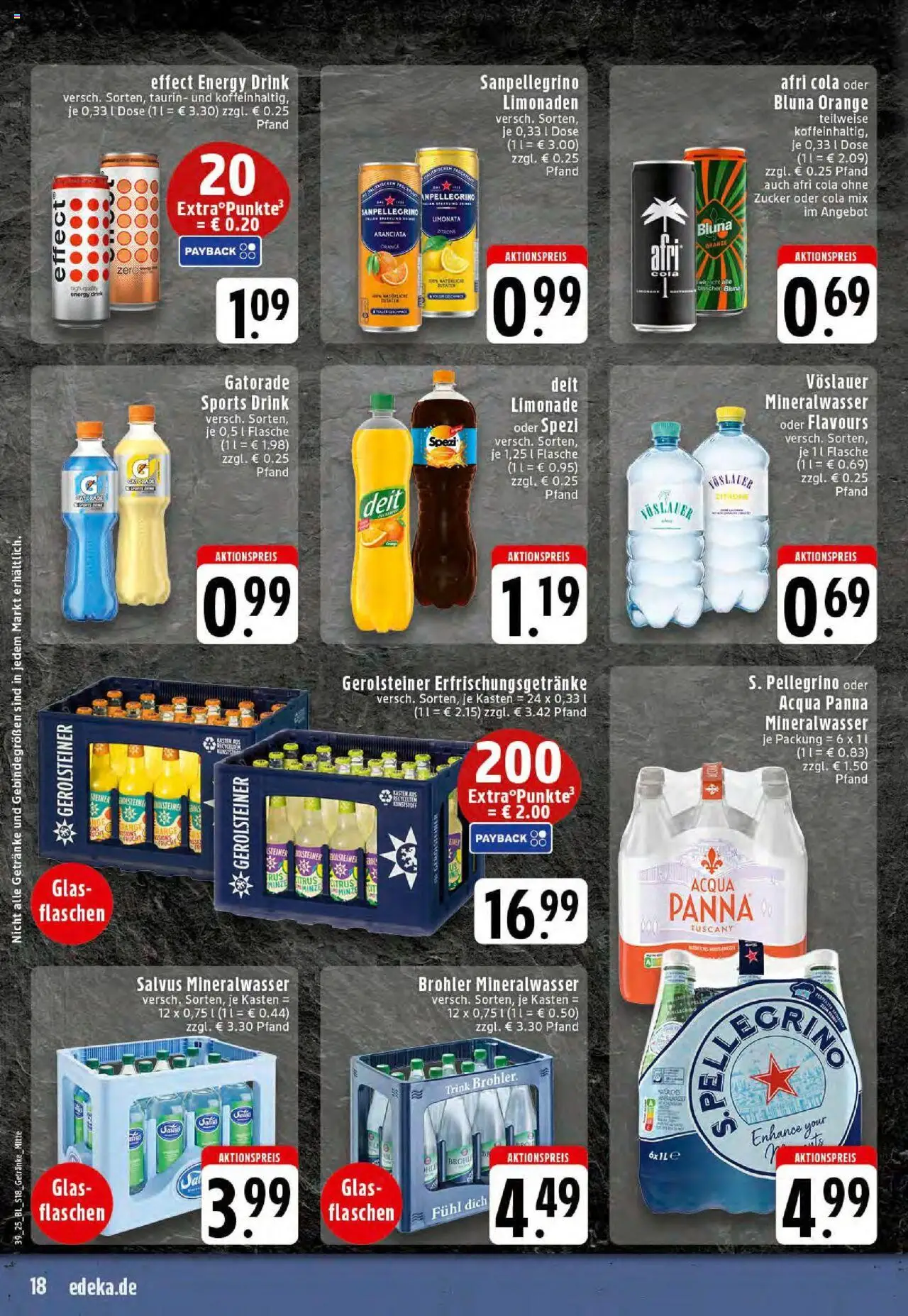 Edeka prospekt Dortmund-Eving	 – gültig ab 21.09.2025 | Seite: 18 | Produkte: Cola, Mineralwasser, Zucker, Zitrone