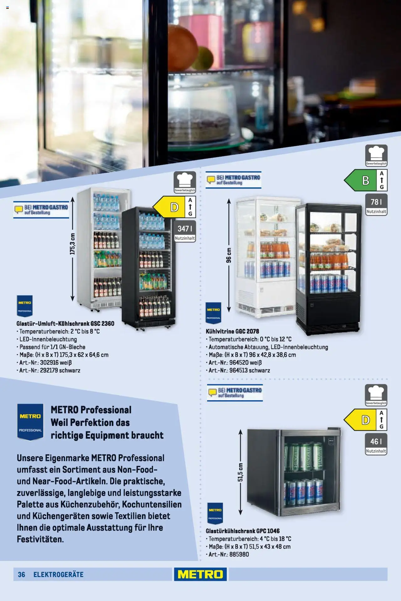 Metro Sortimentskatalog Vereine & Feste – gültig ab 01.06.2024 | Seite: 36