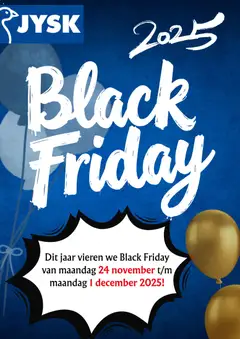 JYSK - Black Friday kennisgeving - Voorbeeld van een folder van JYSK, geldig van 05.11.2025
