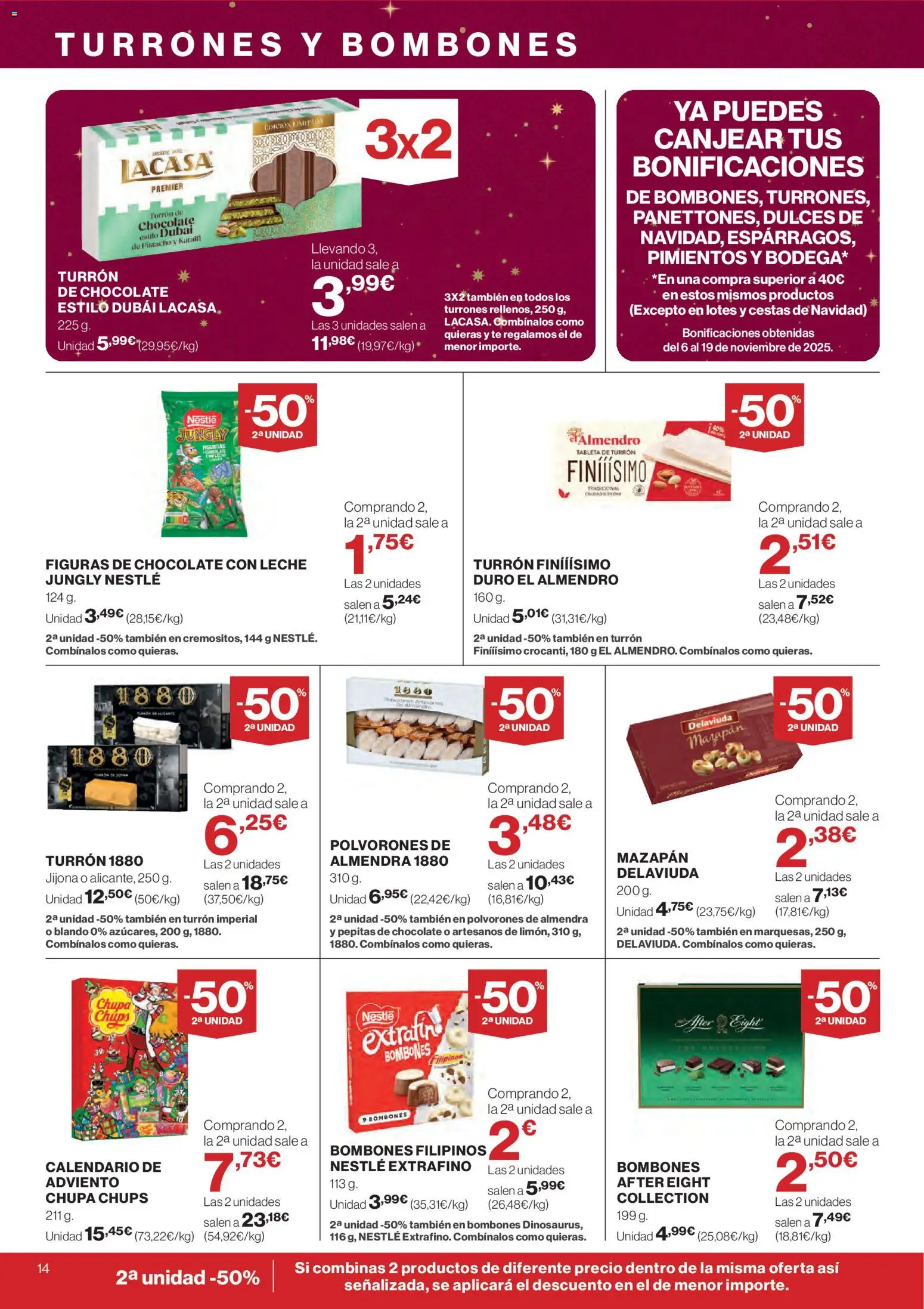 Supercor folleto │ válido desde el 20.11.2025 | Página: 14 | Productos: Leche, Chocolate, Tableta, Chocolate con leche