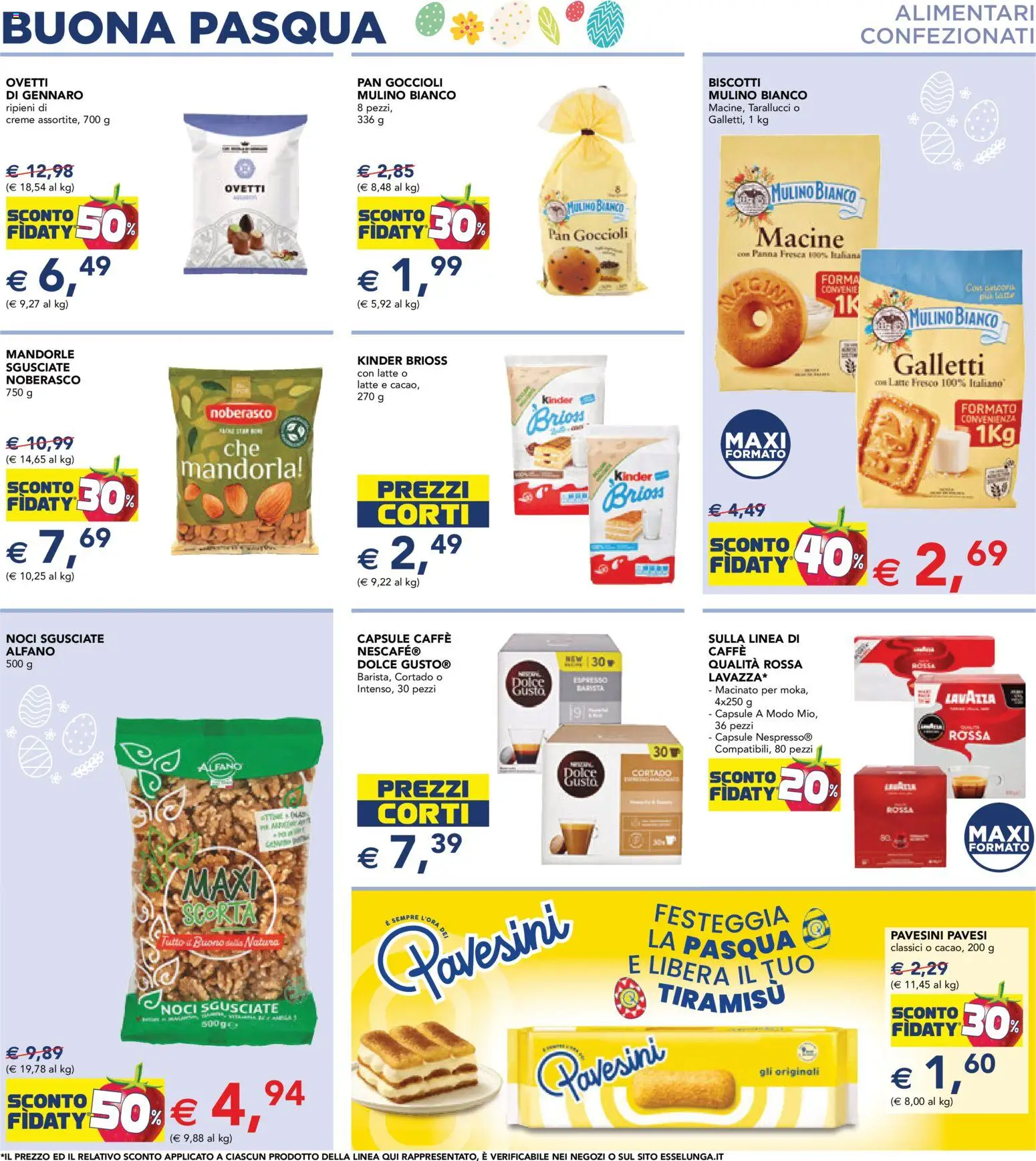 Volantino Esselunga S del 23.03.2026 | Pagina: 15 | Prodotti: Caffè, Panna, Biscotti, Latte