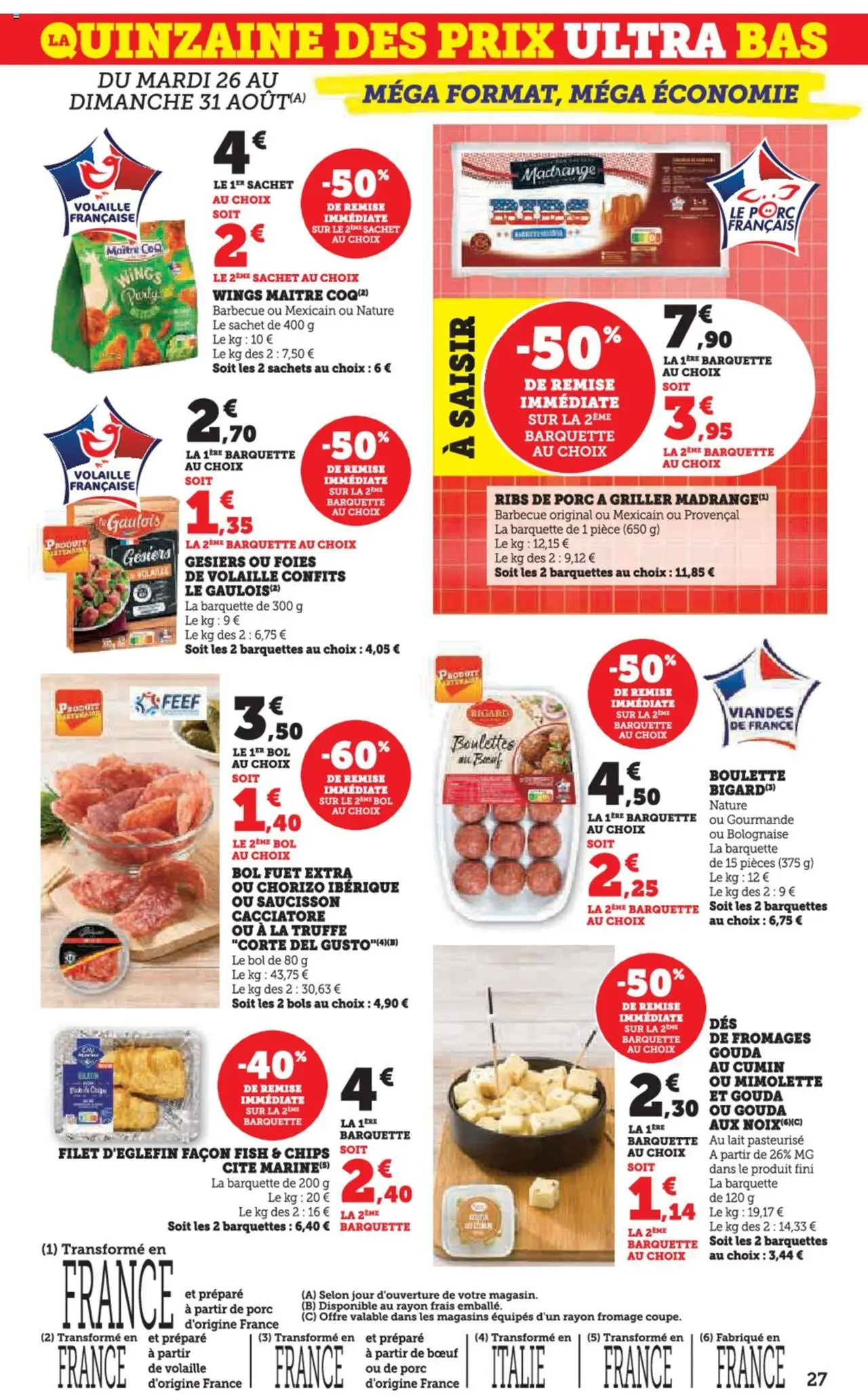  | Page: 27 | Produits: Saucisson, Barbecue, Cumin, Ribs