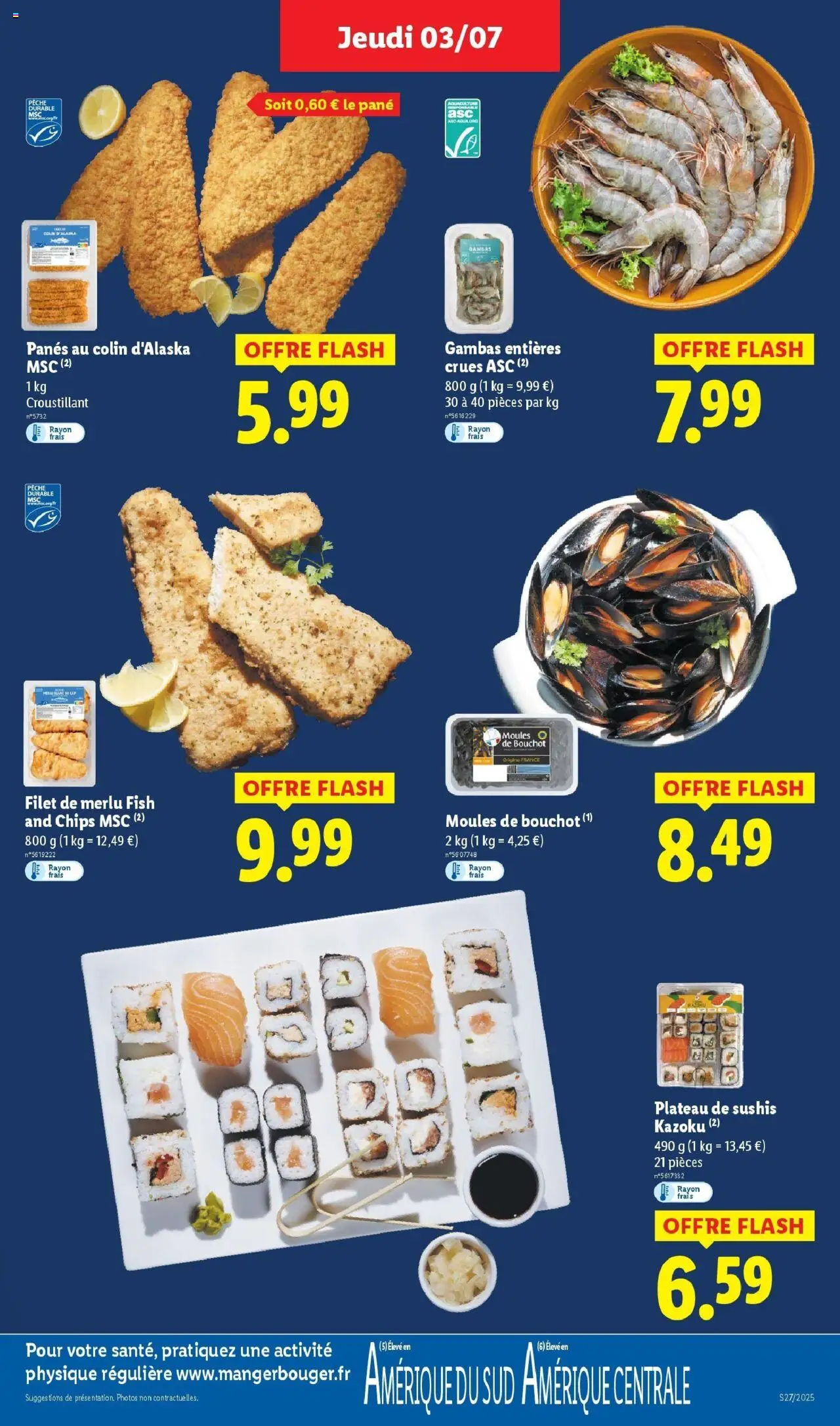  | Page: 5 | Produits: Pêche, Plateau, Moules de bouchot, Chips