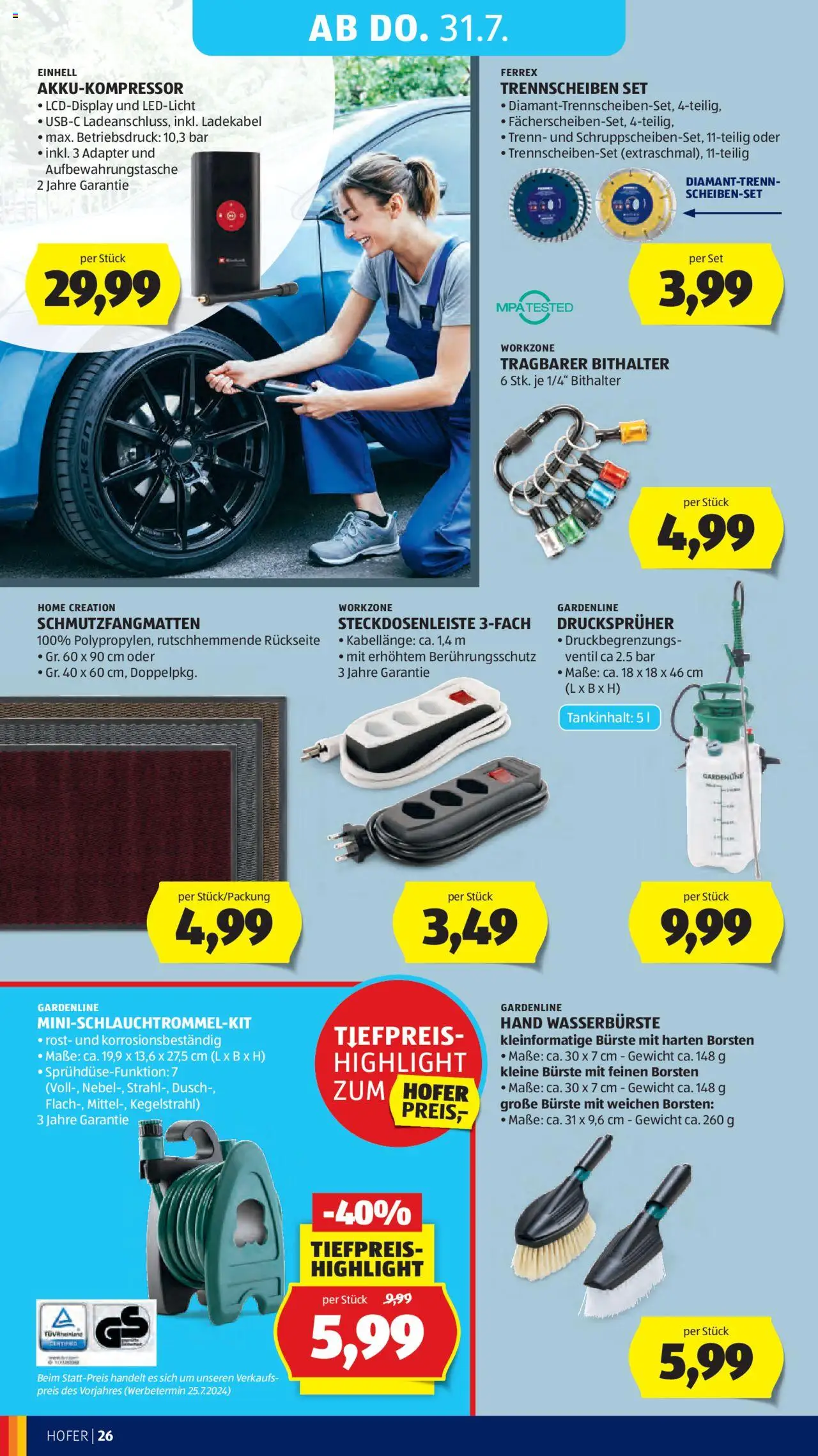 Hofer AT akciós ujság - amely érvényes a következő dátumtól: 25.07.2025 | Oldal: 30 | Termékek: Adapter