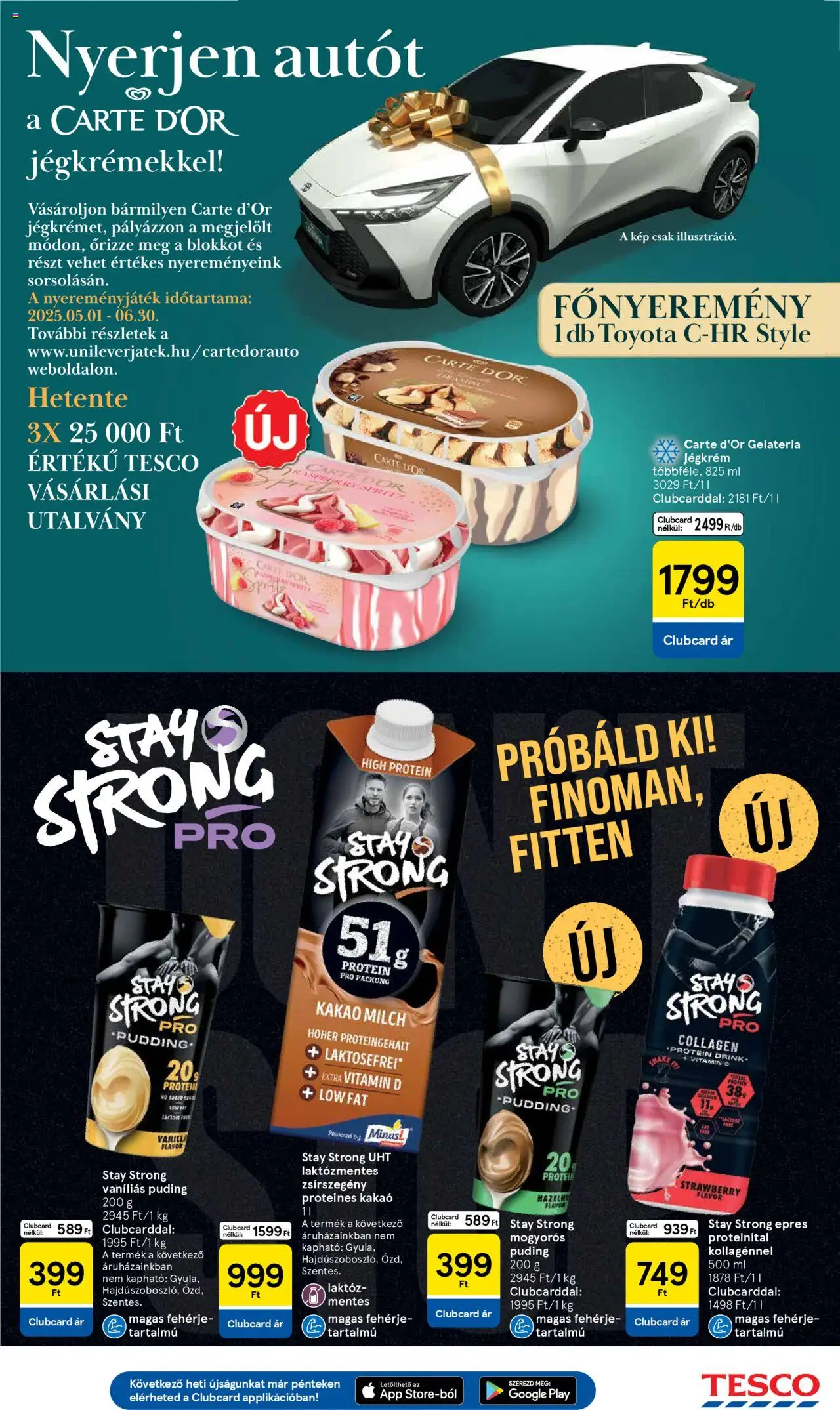 Tesco akciós ujság - amely érvényes a következő dátumtól: 05.06.2025 | Oldal: 21 | Termékek: Puding, Vitamin d, Fehérje, Vitamin c